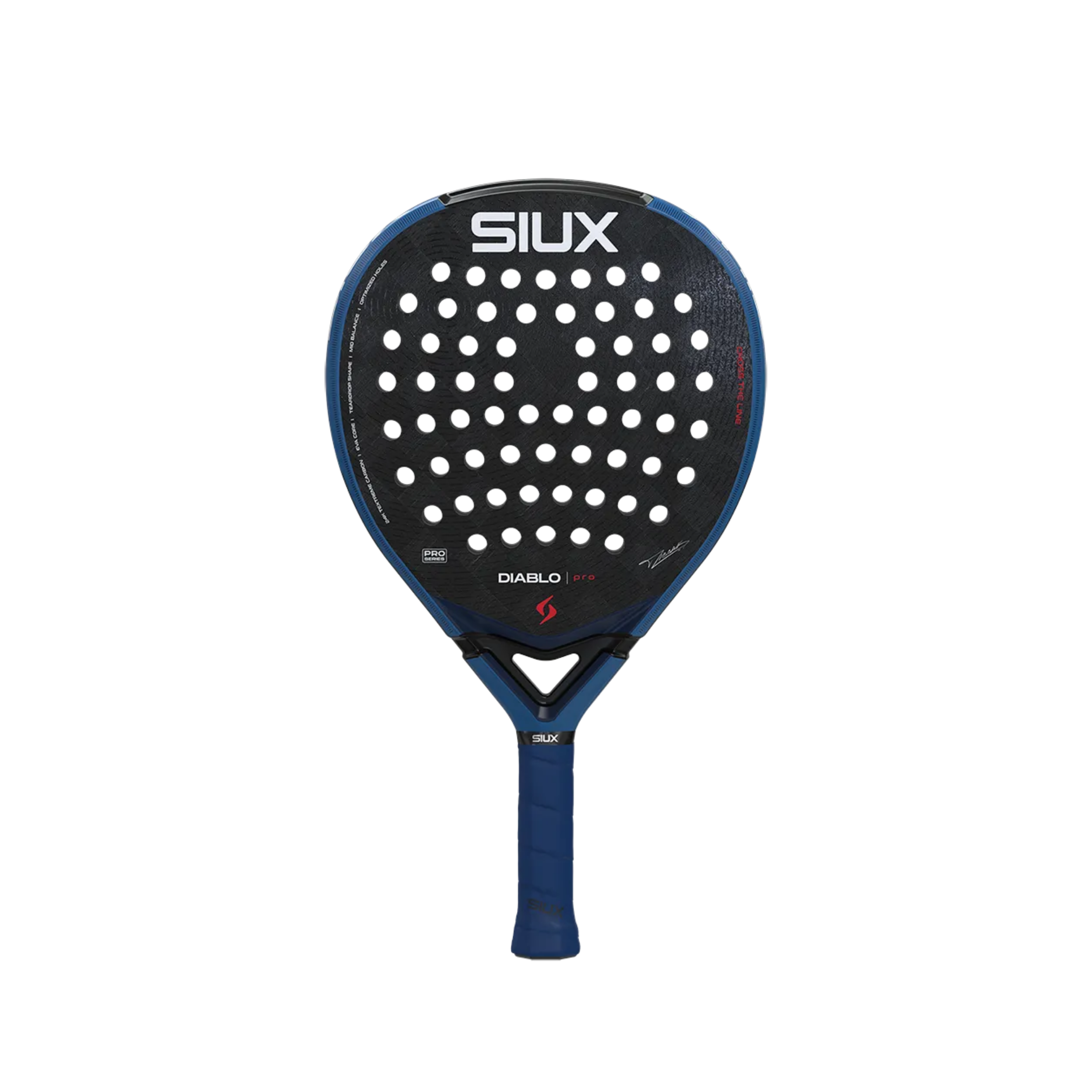 Siux Diablo Pro 2026 Royal Blue Padel Racket - Navy Black
