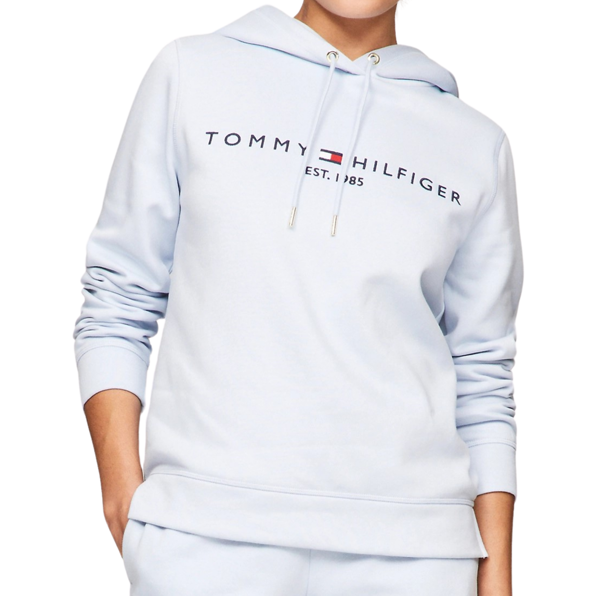Tommy hilfiger hotsell blue sweatshirt womens