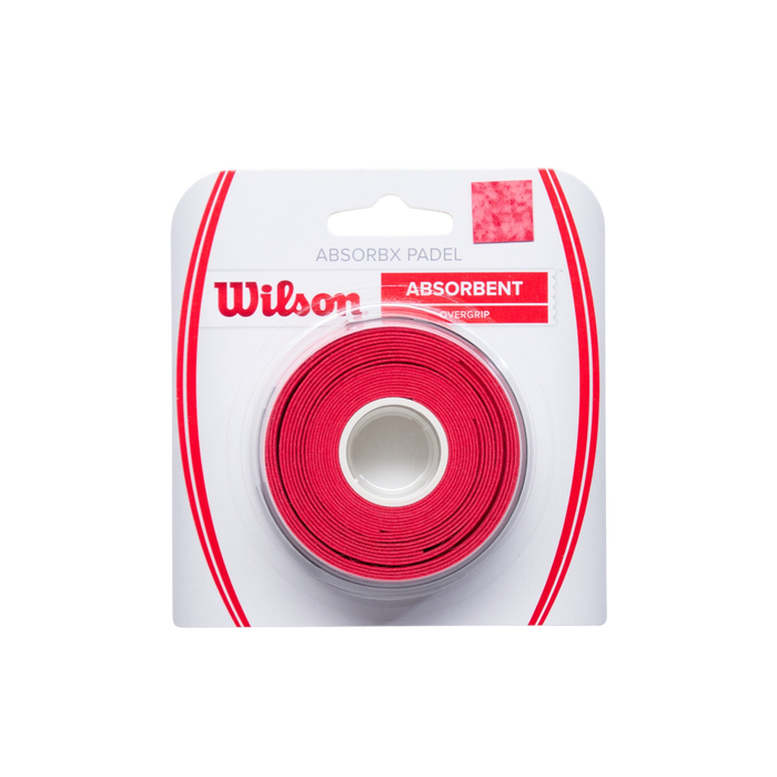 Wilson AbsorbX Overgrip Padel 3 Pack - Red