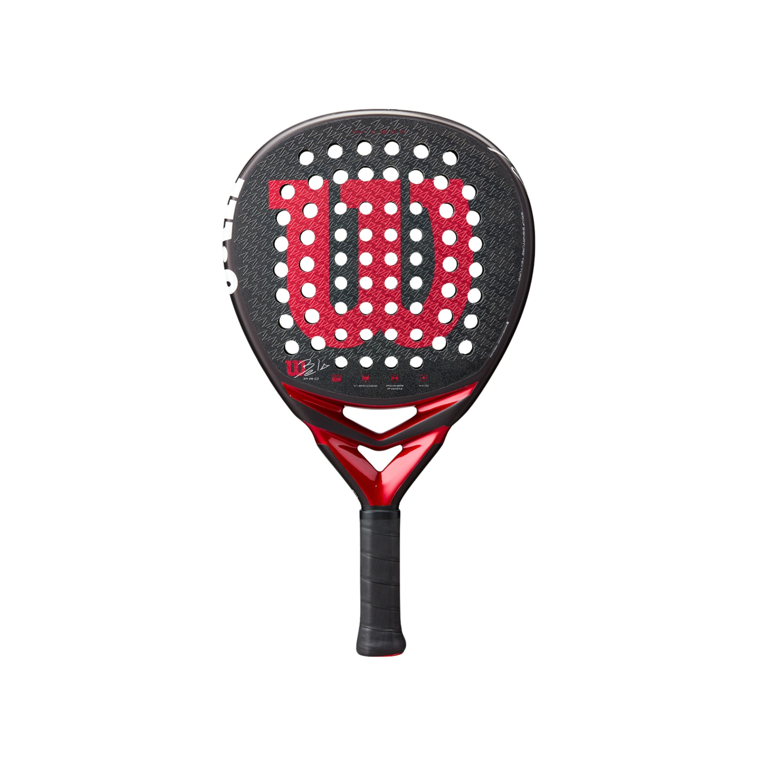 Wilson Bela Pro V3 Padel Racket - Black Red