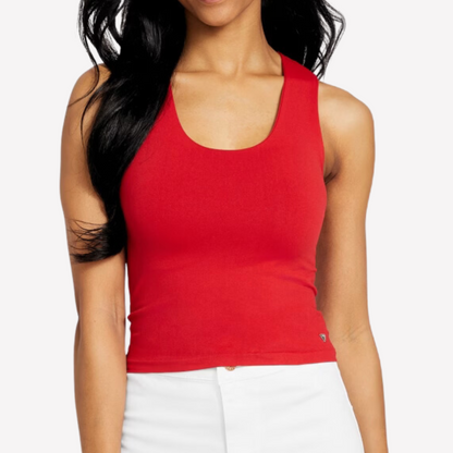 Guess Women Melina Nylon-Blend Tank - Red