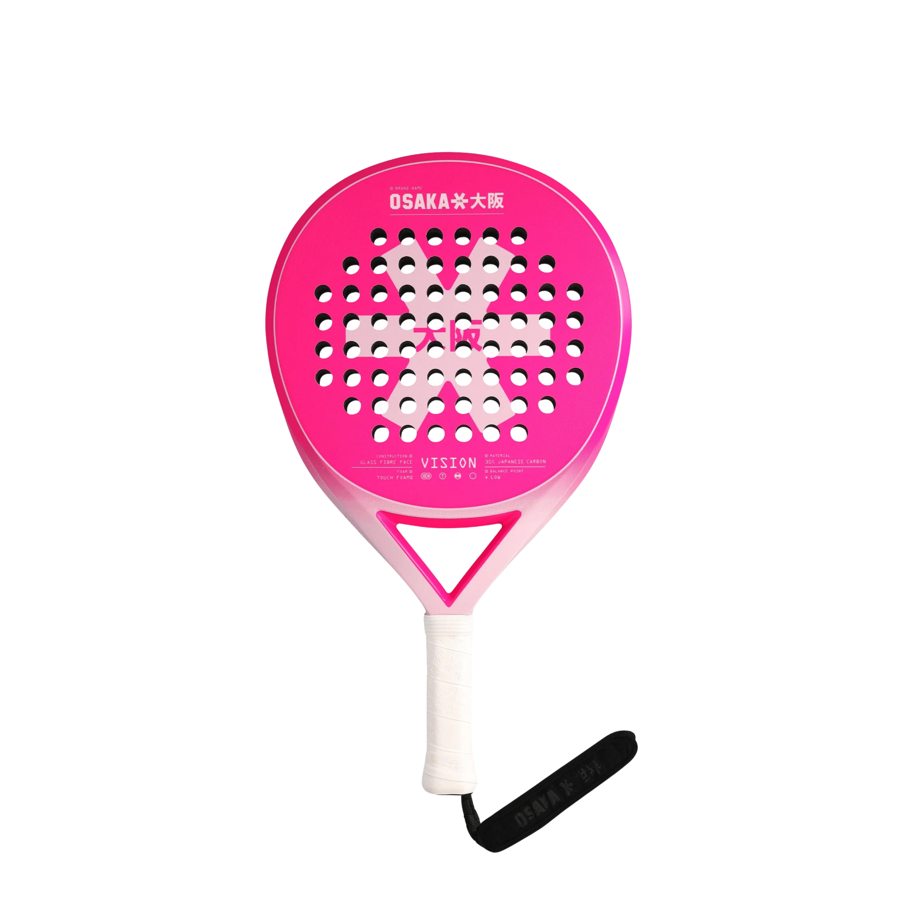 Osaka Vision Control Padel Racket - Electric Fuchsia
