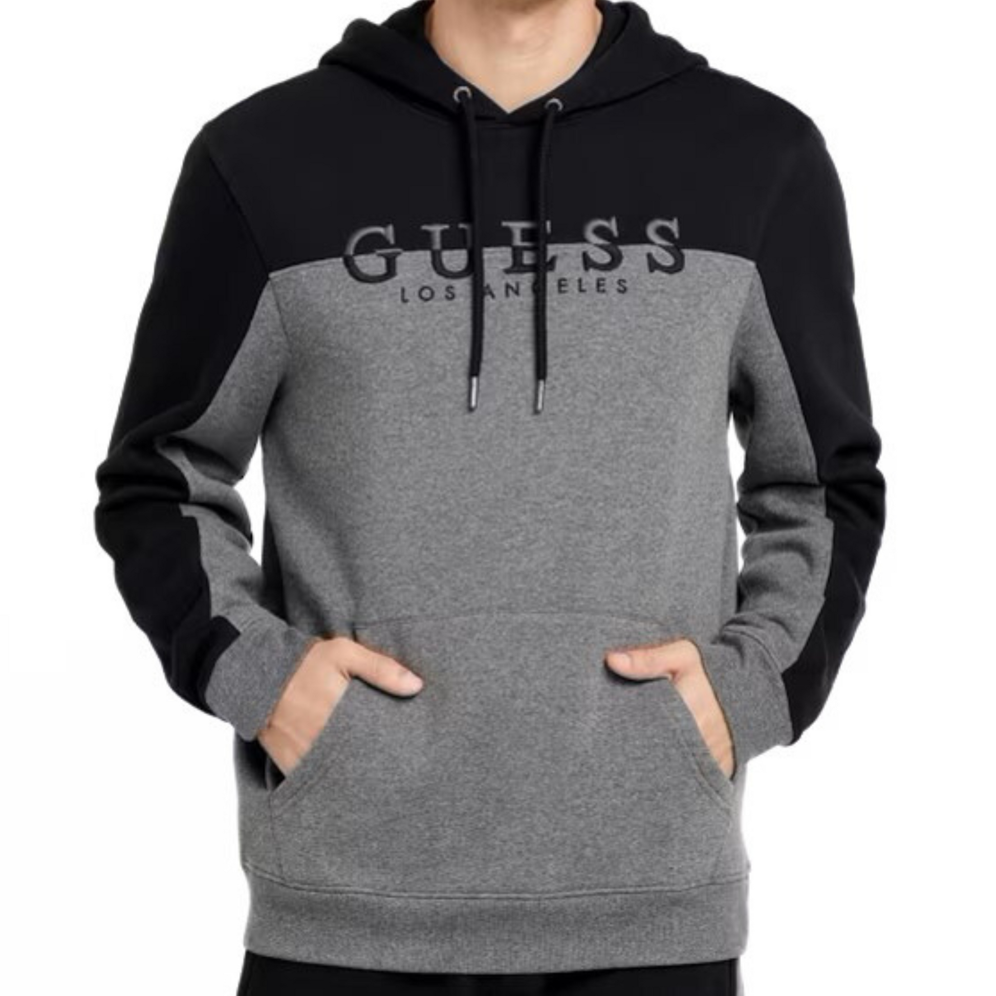 Guess colorblock pullover on sale hoodie