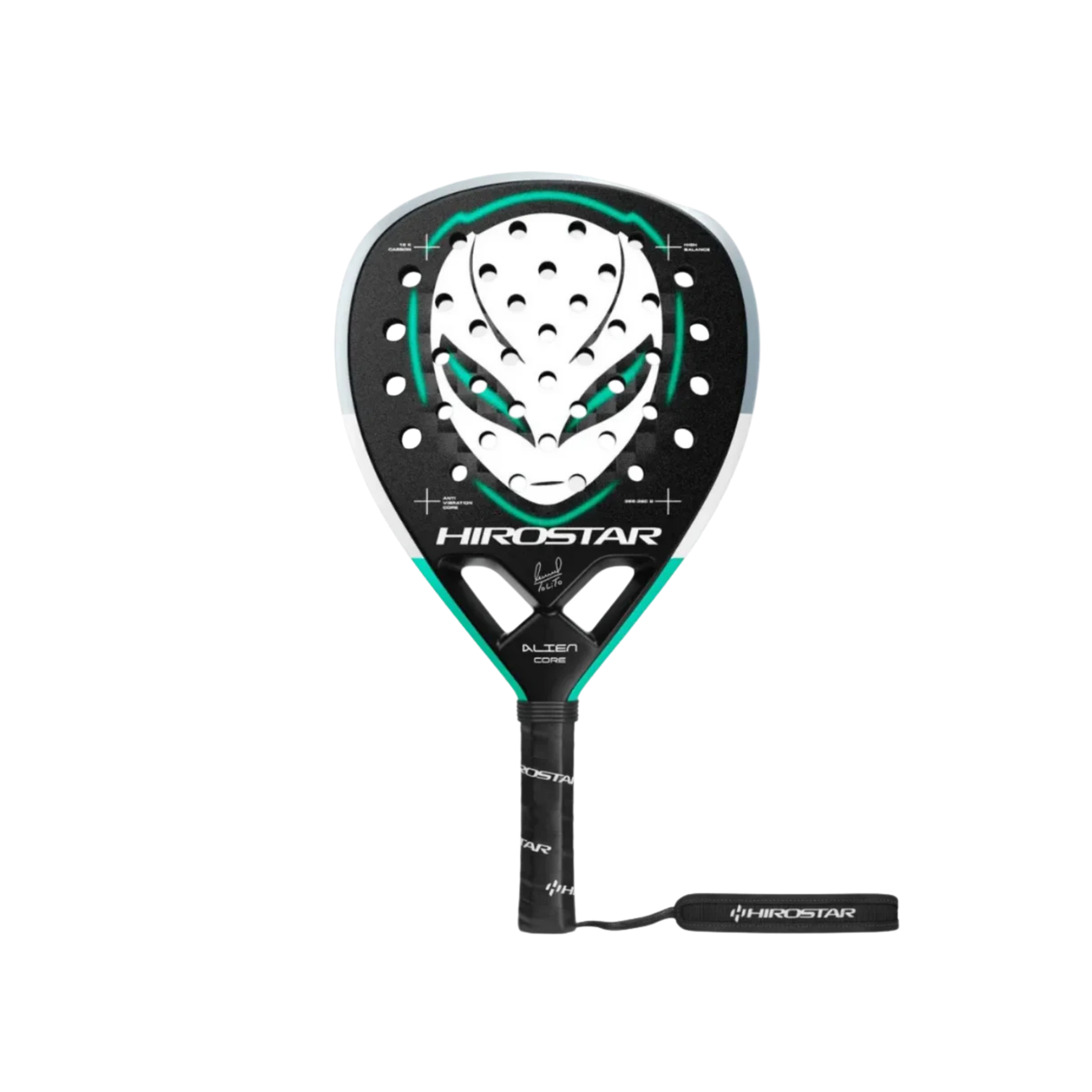 Hirostar Alien Core 2026 Padel Racket - Black Green