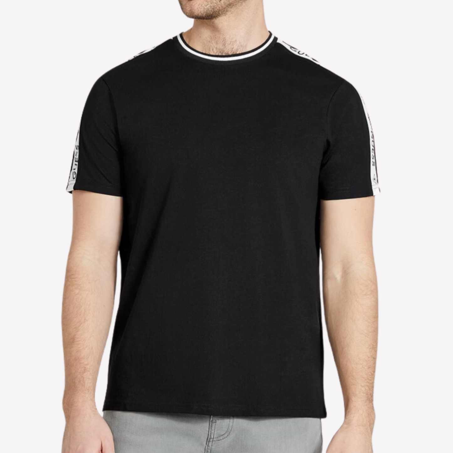 Guess Men Ryatt Jacquard Tee - Black