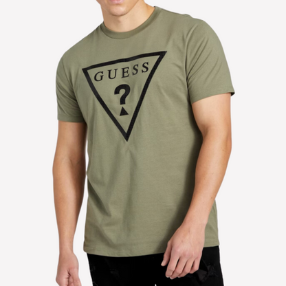 Guess Men Erikk Logo Tee - Green