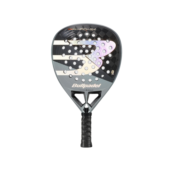 Bullpadel Hack 04 2026 Padel Racket - Silver Black