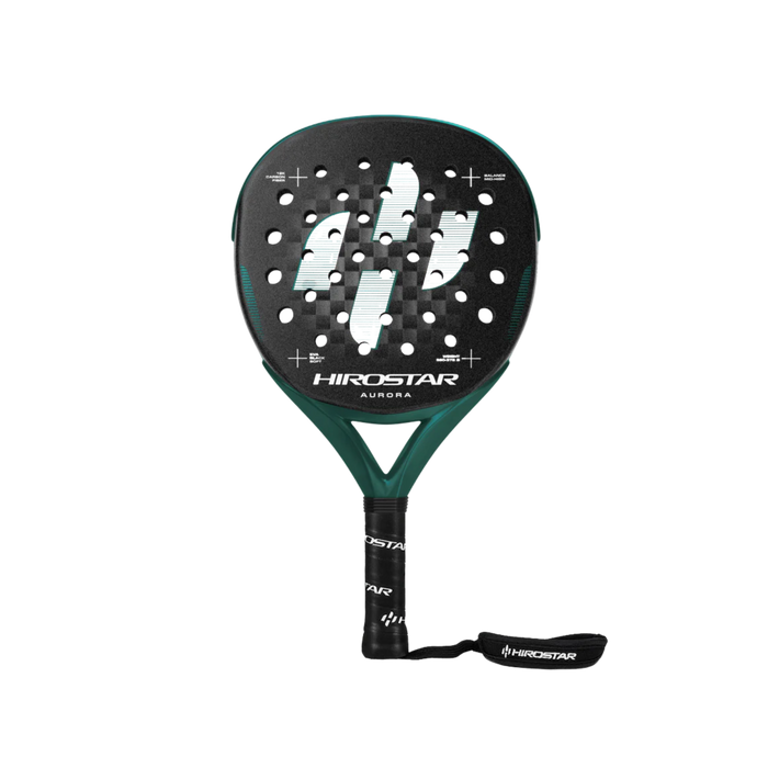 Hirostar Aurora 2026 Padel Racket - Black Green White