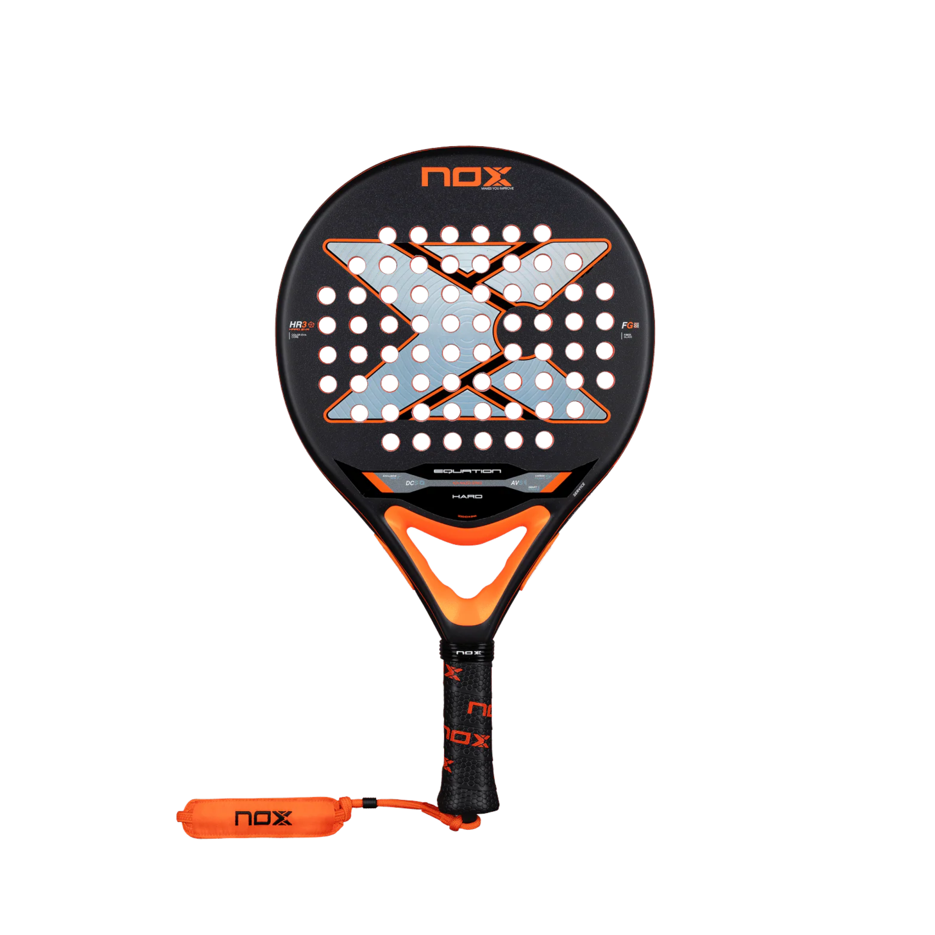 Nox Equation Hard Advanced Padel Racket - Orange
