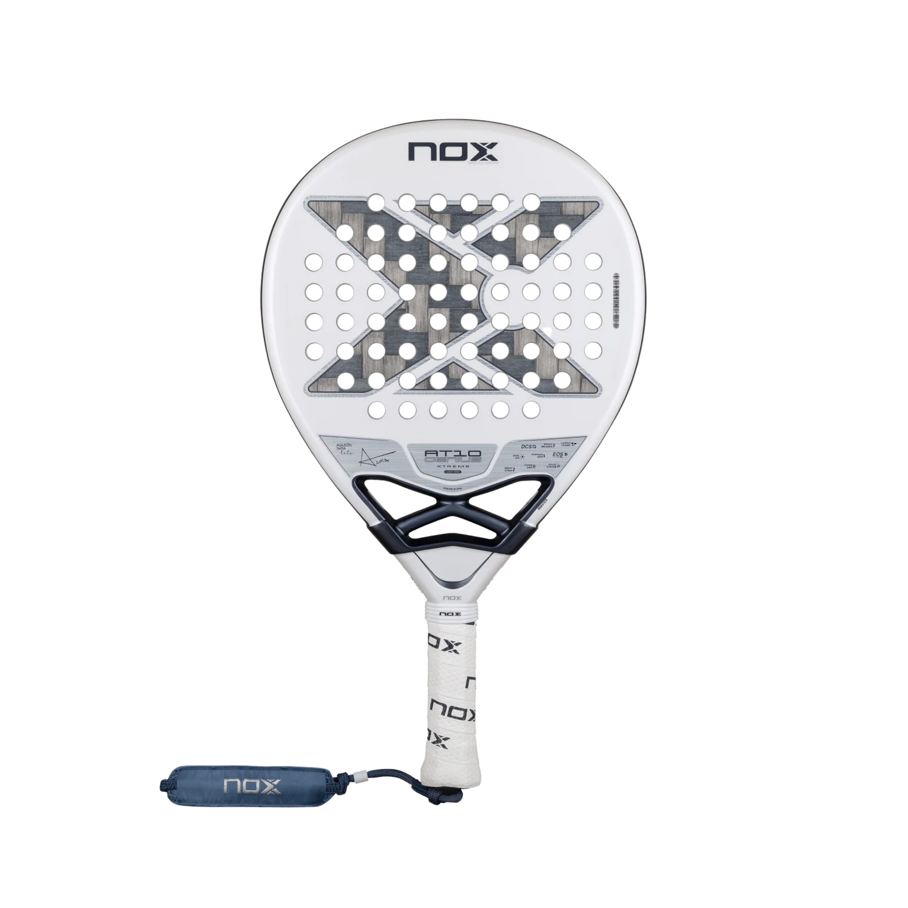 Nox AT10 Luxury Genius 12K Alum Xtrem Lite 2026 Padel Racket - Silver White