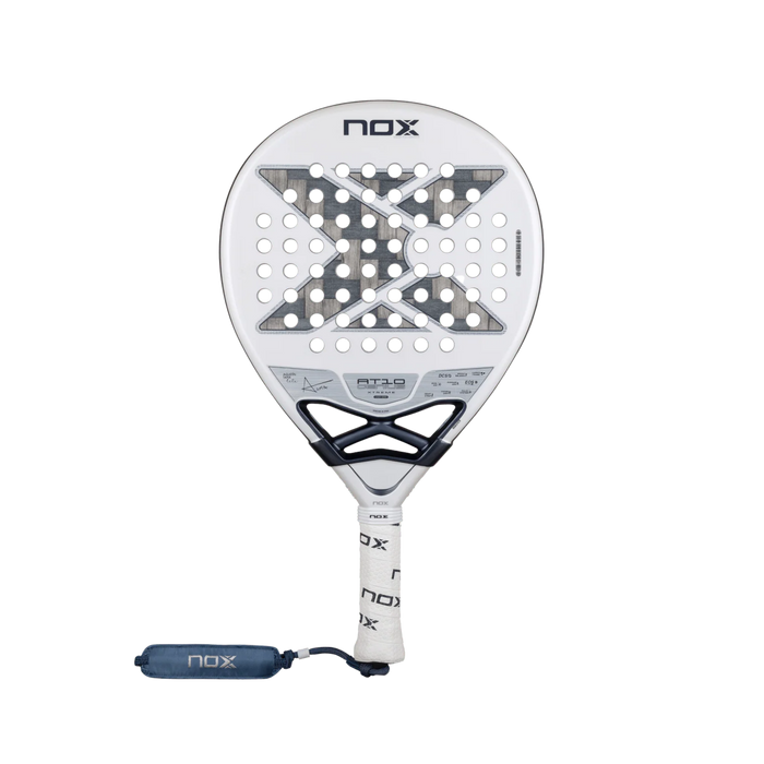 Nox AT10 Luxury Genius 12K Alum Xtrem Lite 2026 Padel Racket - Silver White