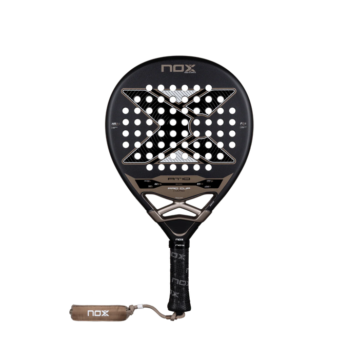 Nox AT10 Pro Cup Hard 2026 by Agustín Tapia Padel Racket - Brown Black