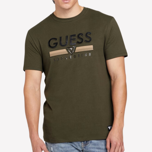 Guess Men Koda Crewneck Tee - Green