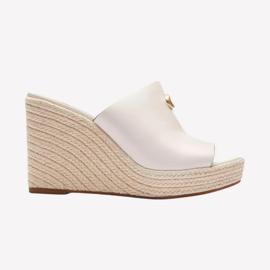 COACH Women's Gloria Wedge - Chalk