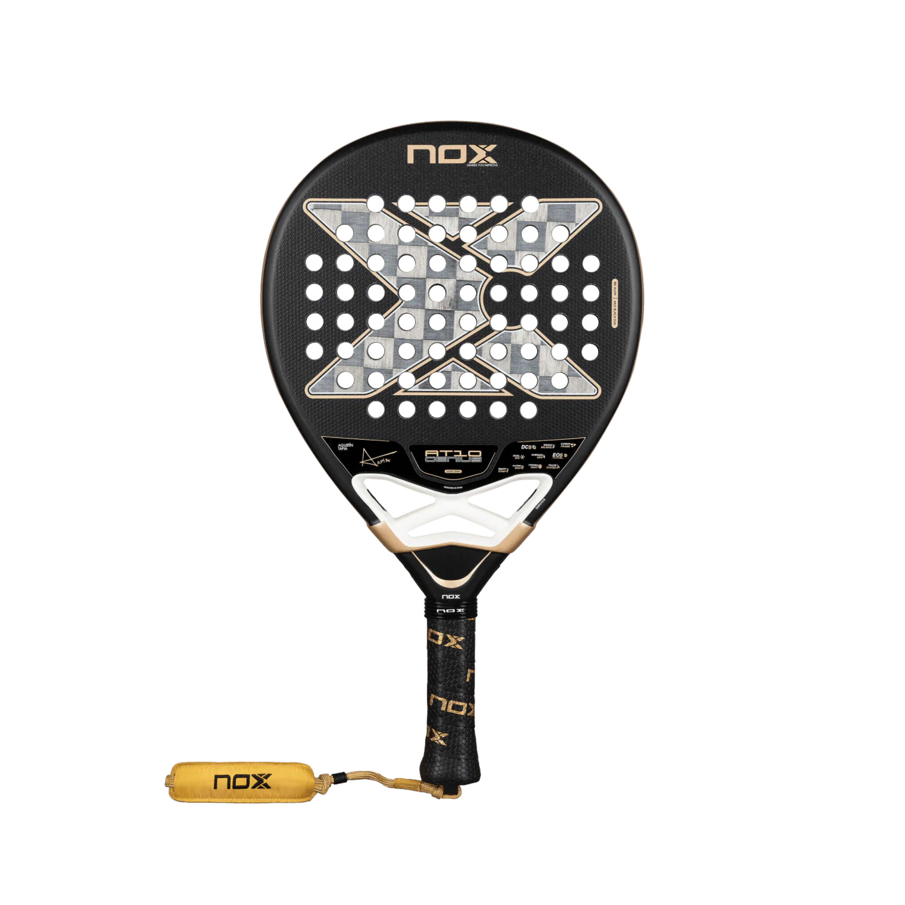 Nox AT10 Luxury Genius 18K Alum 2026 Padel Racket - Gold Black