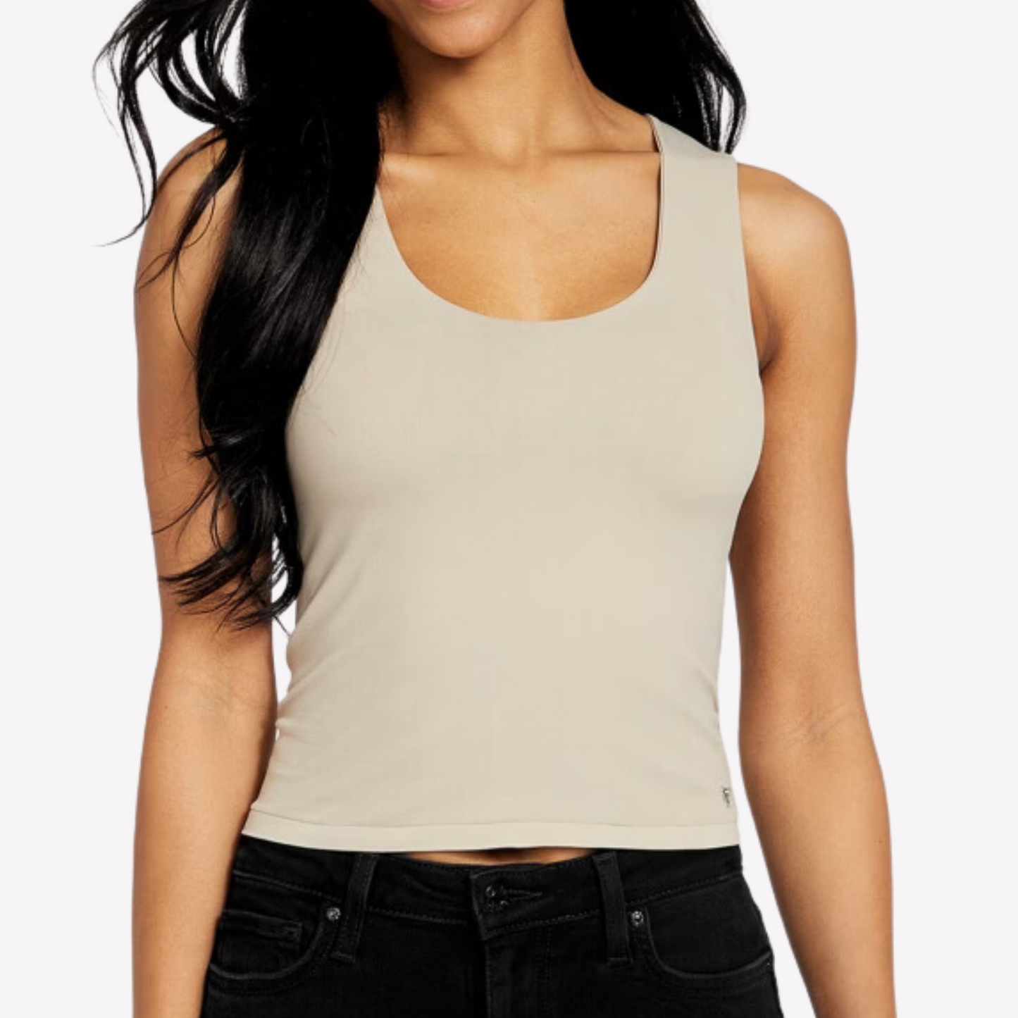 Guess Women Melina Nylon-Blend Tank - Beige