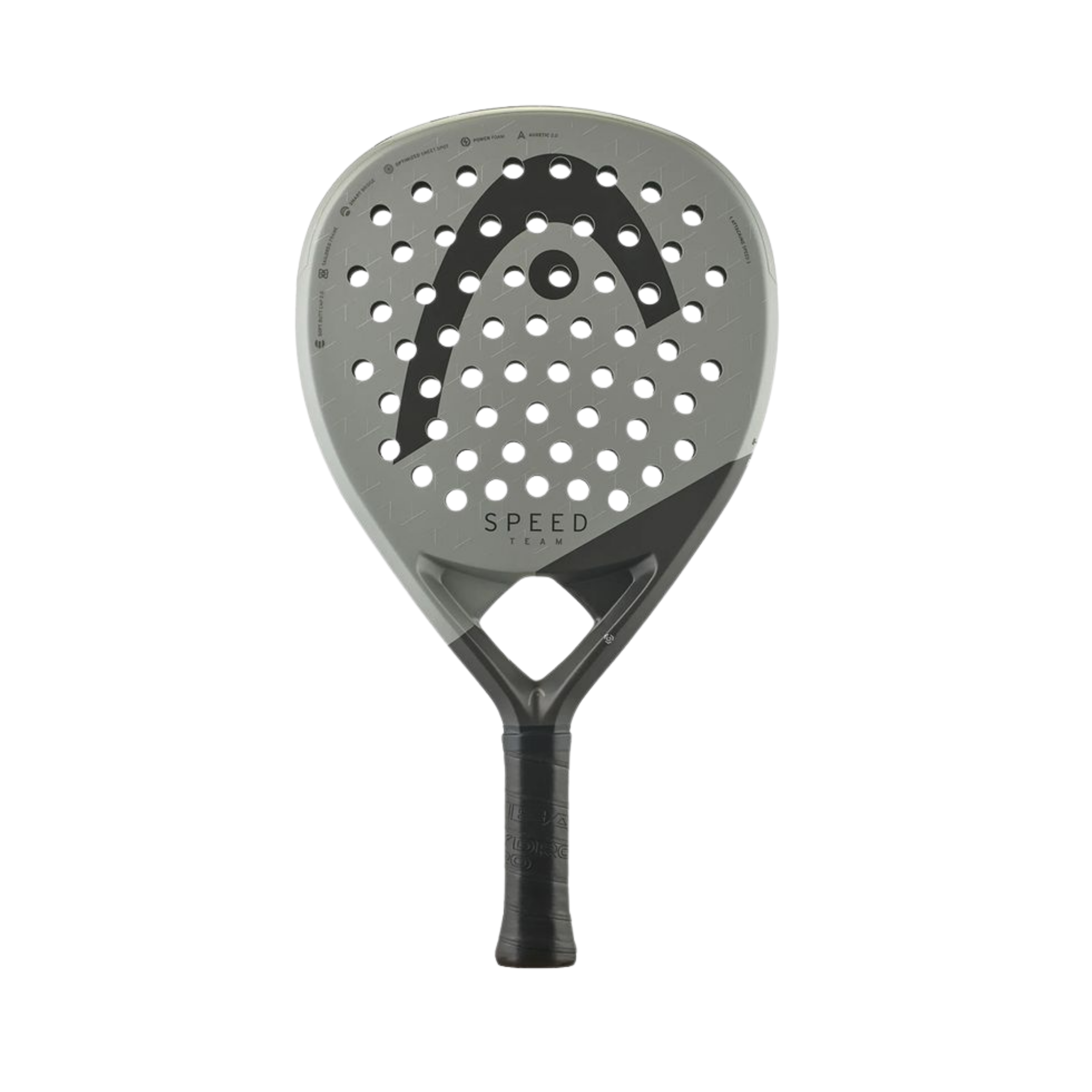 Head Speed Team 2025 Padel Racquet - Silver Black