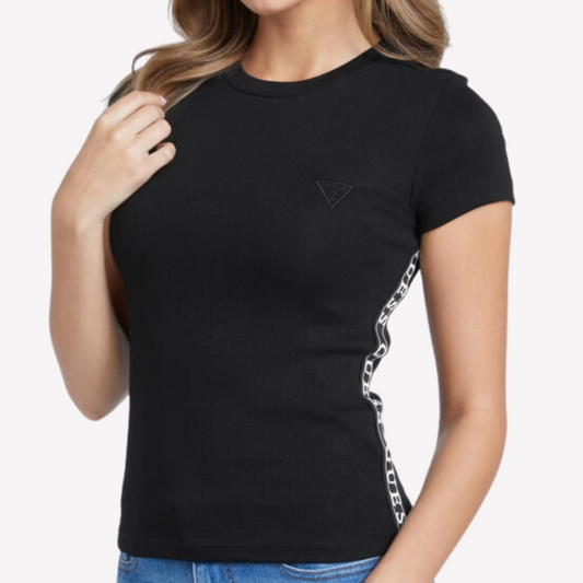 Guess Women Abril Crewneck Top - Black