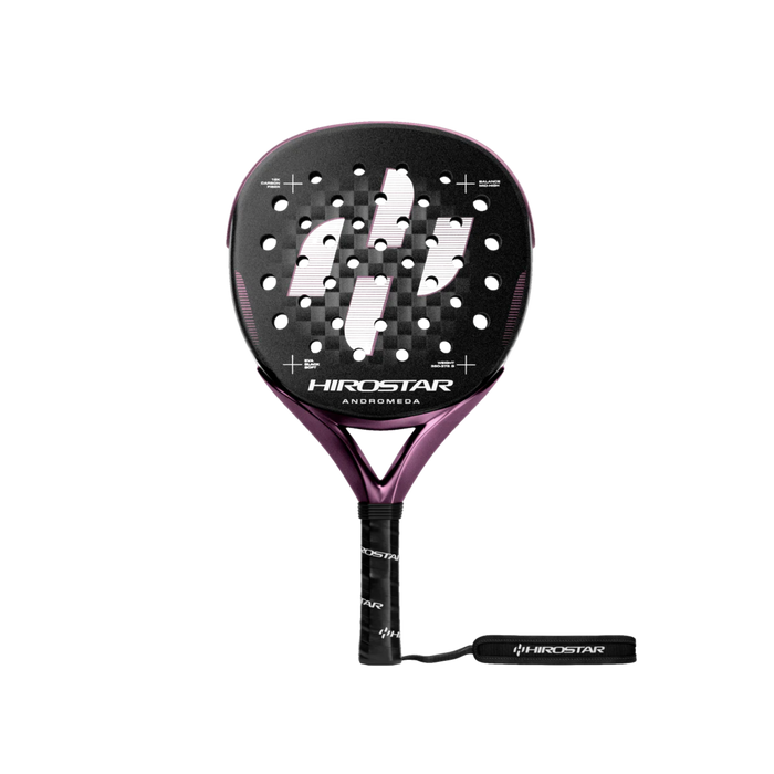 Hirostar Andromeda 2025 Padel Racket - Dark Purple Black