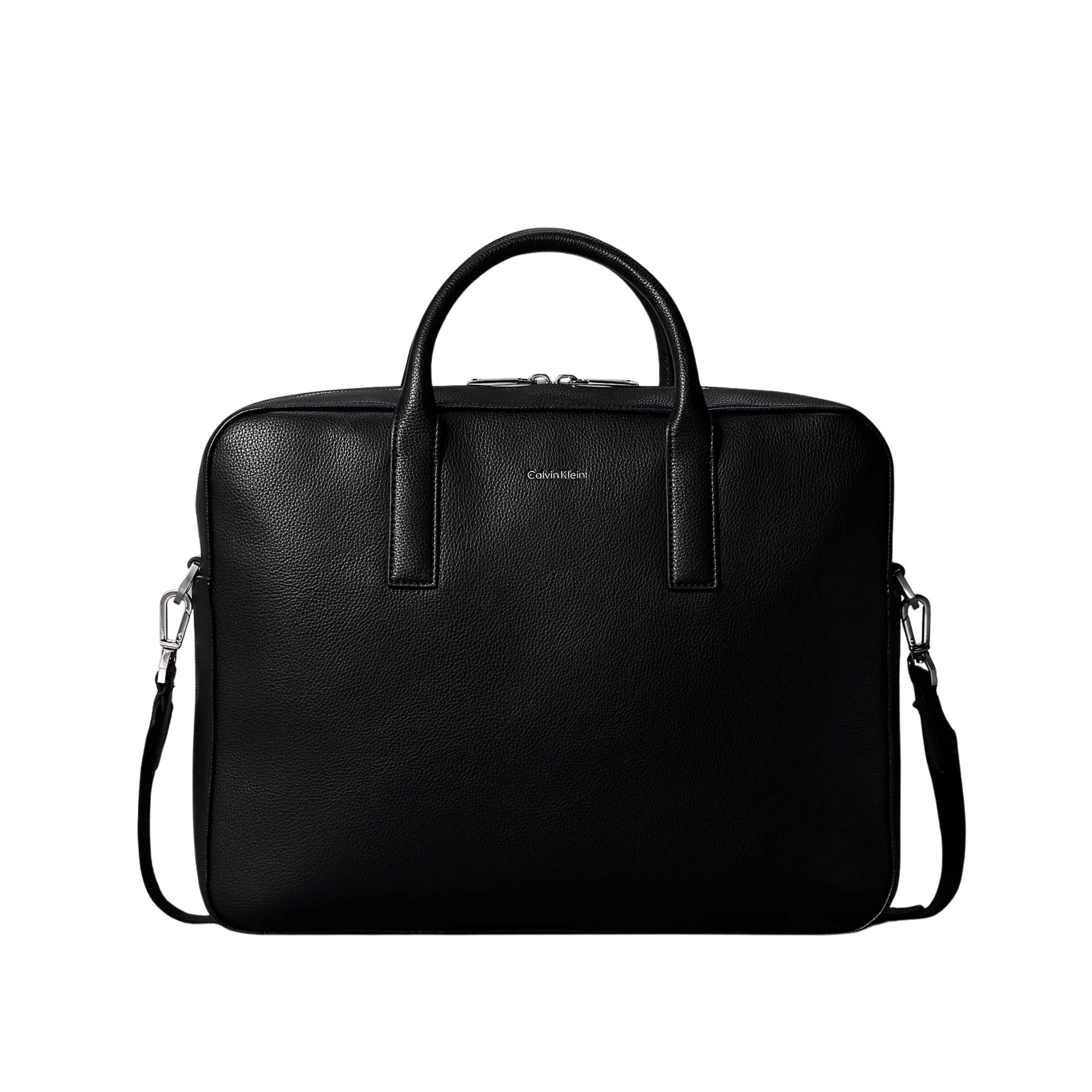 Calvin Klein Men Raised Logo Commuter Bag - Black
