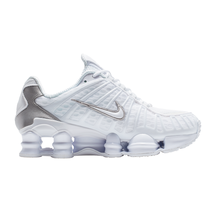 Nike Women Shox TL - White Metallic Silver Max Orange