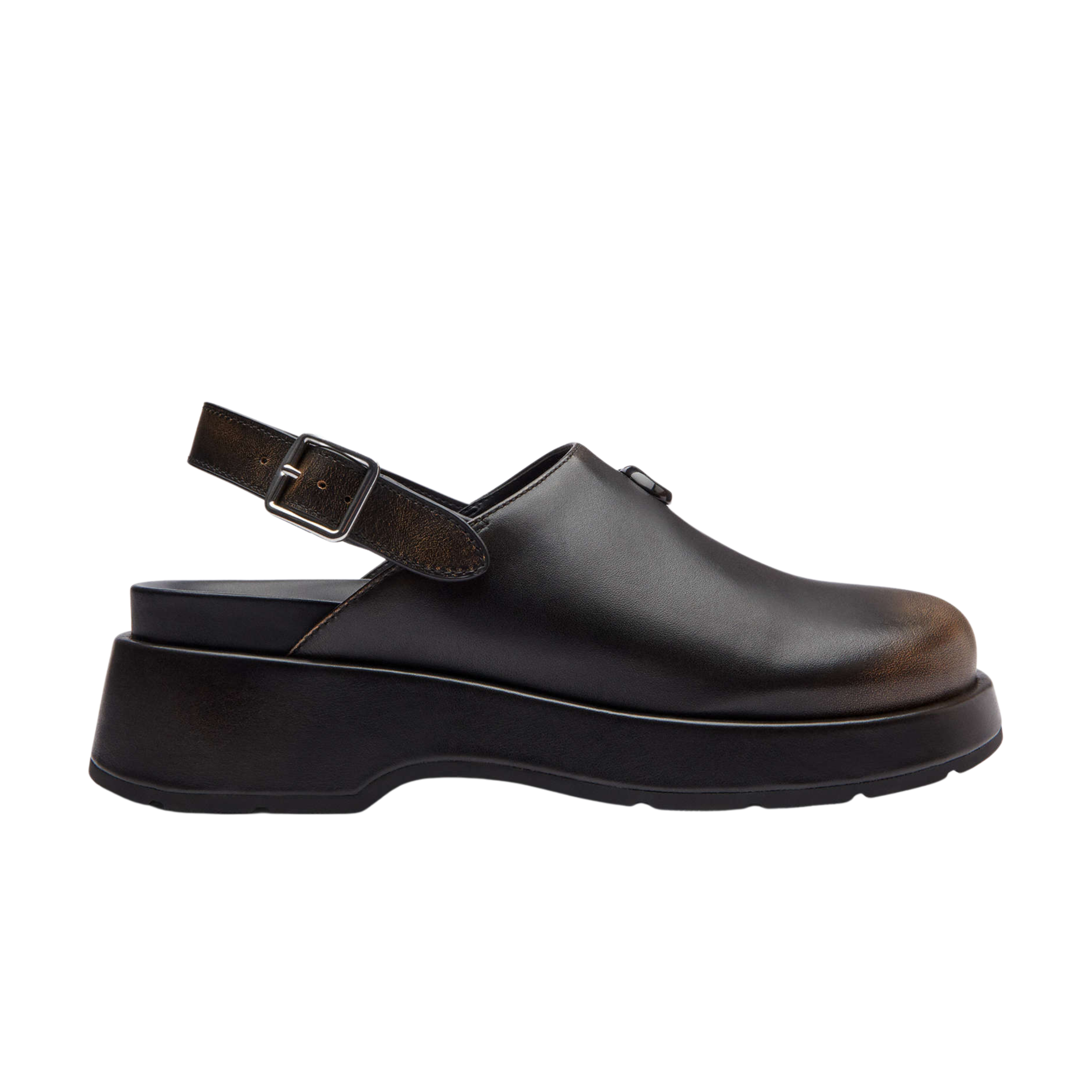 COACH Women's Sculpted C Platform Clog - Leather Black