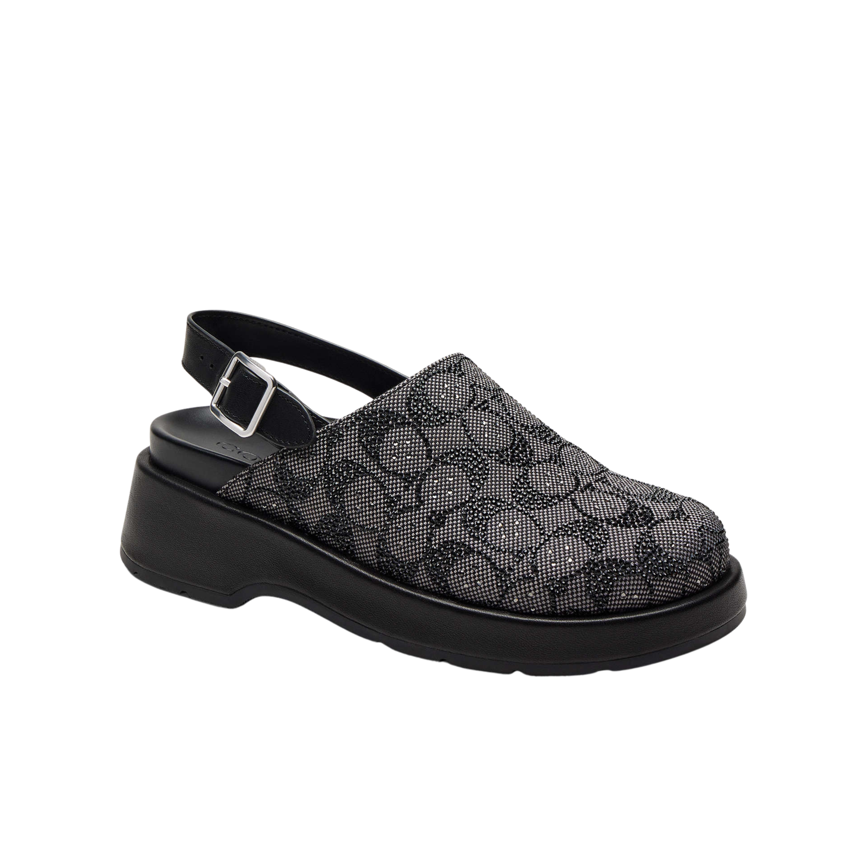 COACH Women's Sculpted C Platform Clog - Black