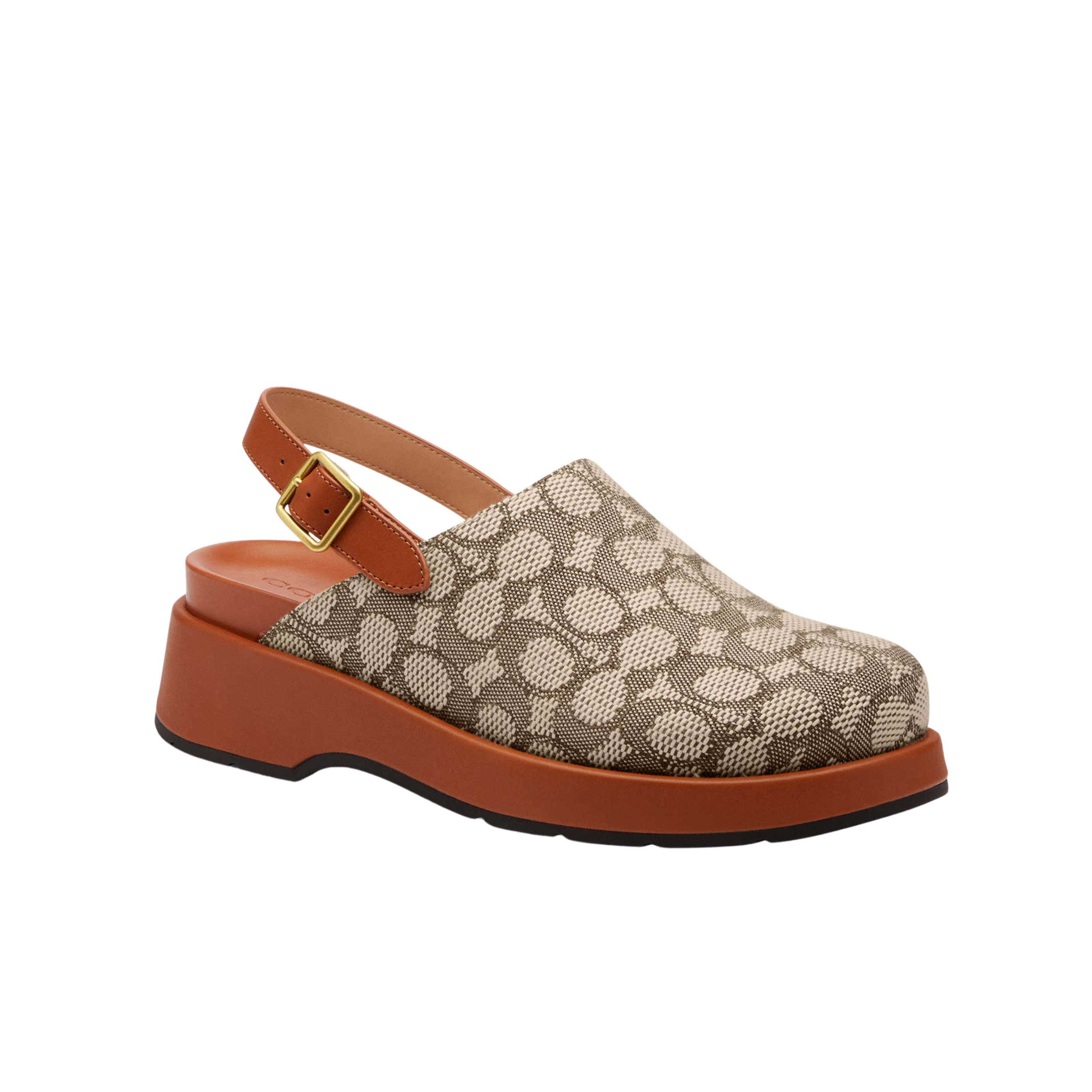 COACH Women's Sculpted C Platform Clog - Burnished Amber