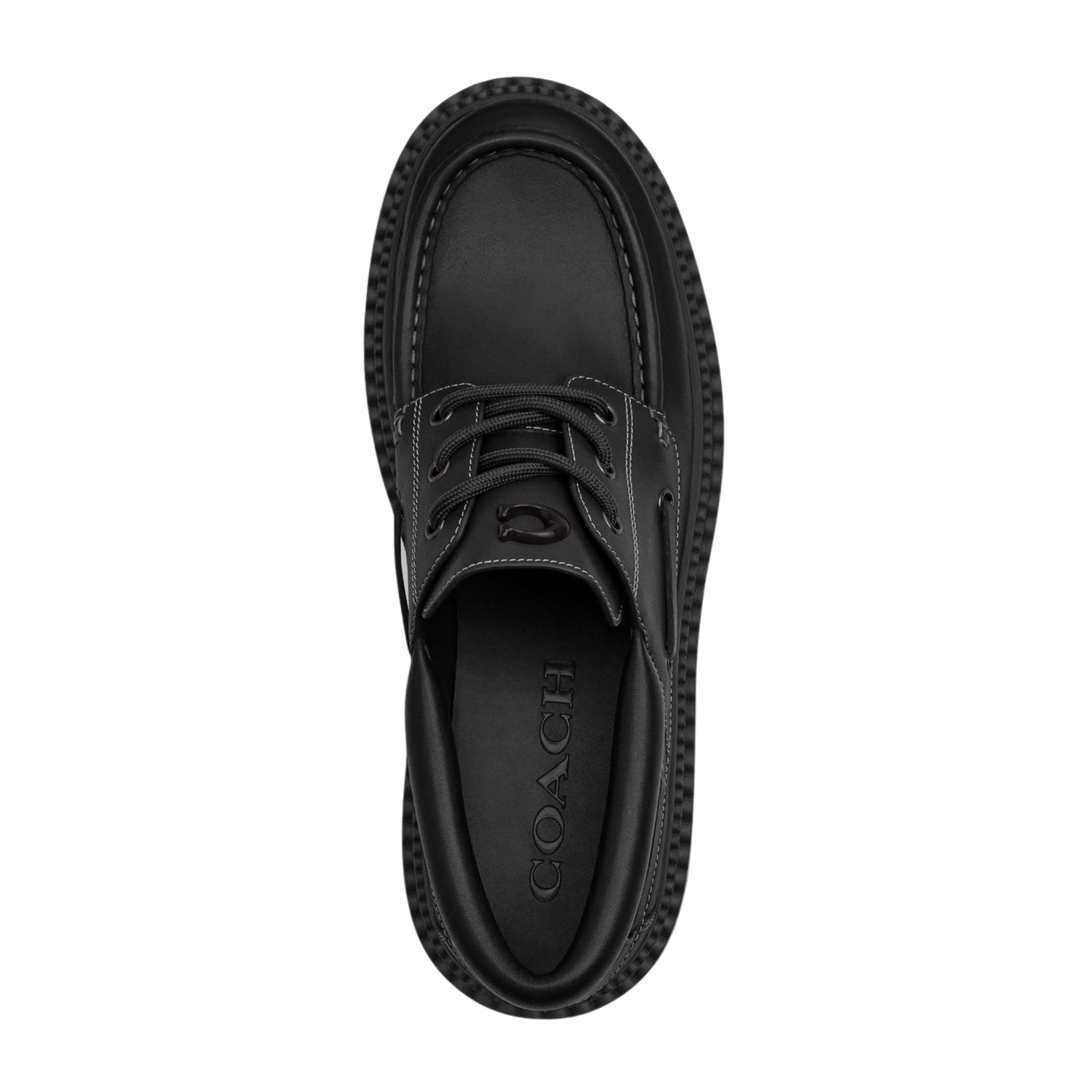 Coach Men's Lug Sole Boat - Black