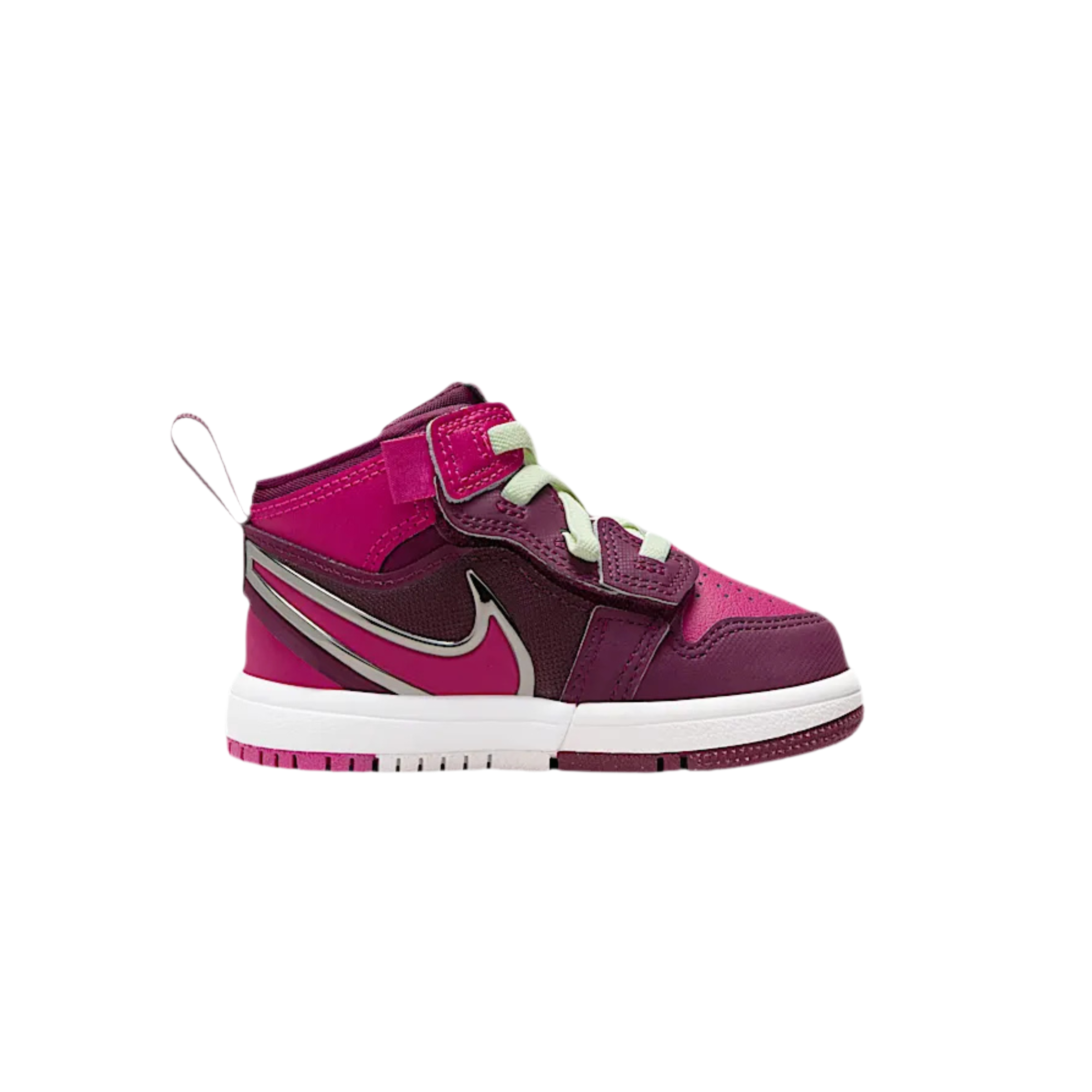Nike Girls Toddler Jordan 1 Mid RM EasyOn - Volt Tint Active Pink