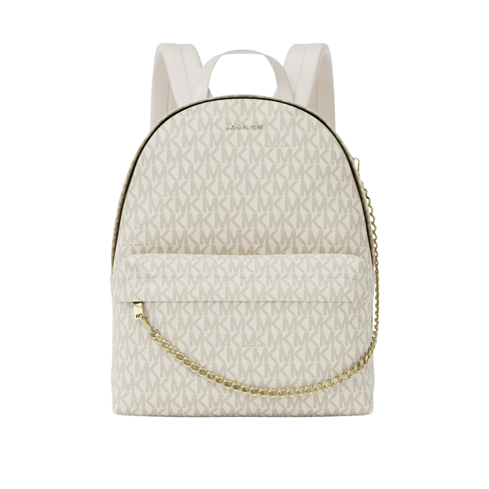 Michael Kors Women Slater Large Signature Logo Backpack - Lt Crm Multi