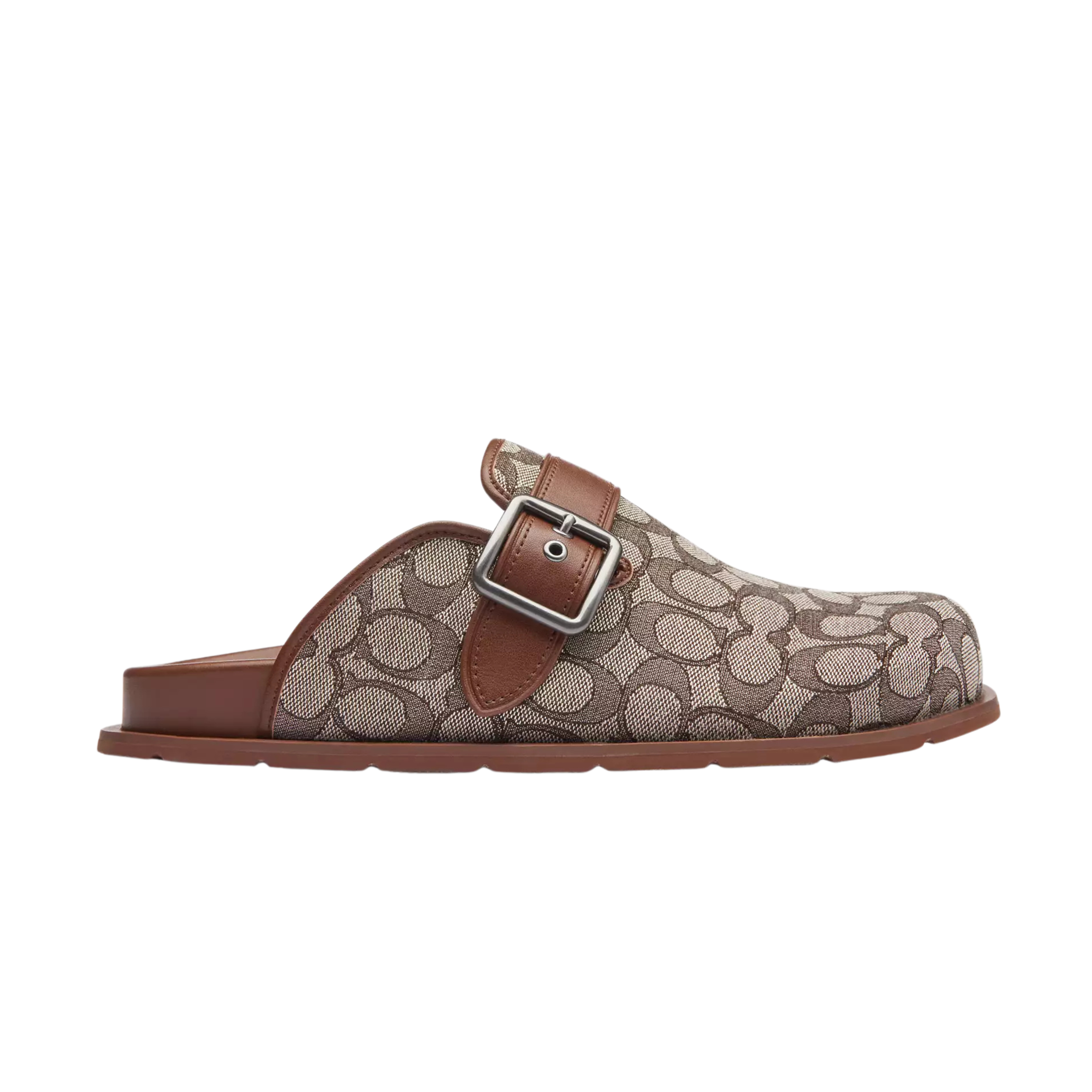 COACH Men's Buckle Clog -  Oak Vintage Brown