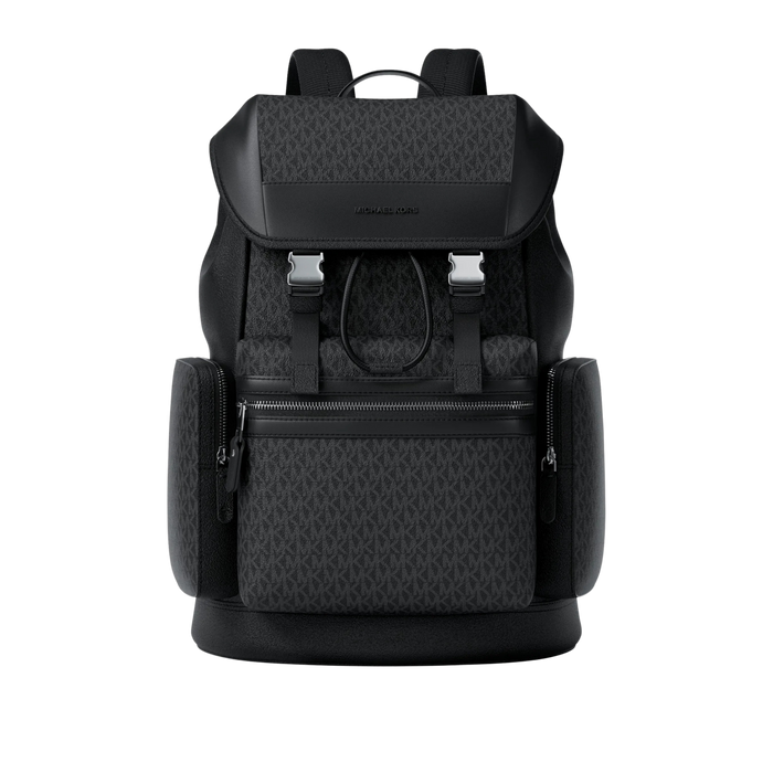 Michael Kors Men Jet Set Signature Logo Backpack - Black