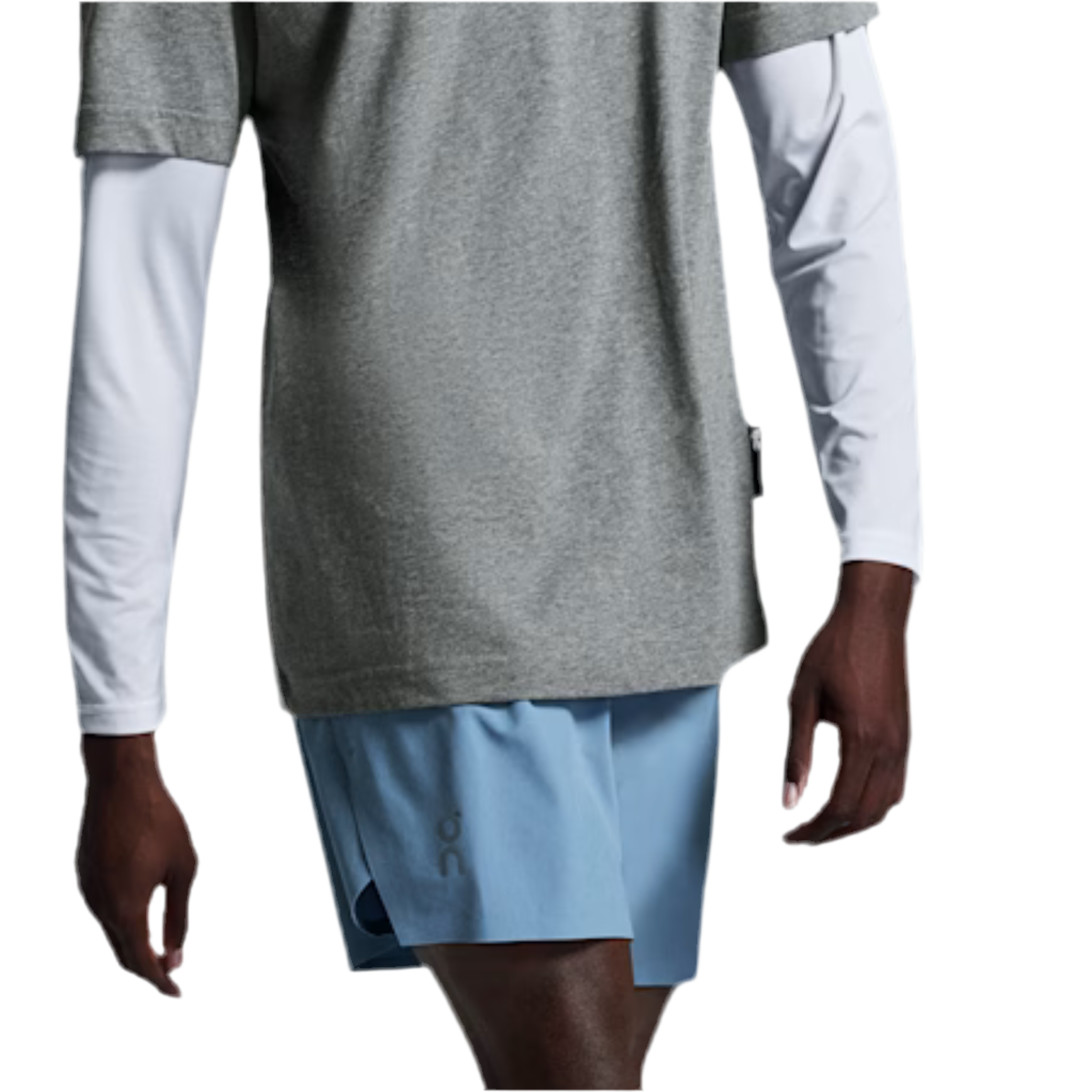 ON Men Train Shorts M - Chambray