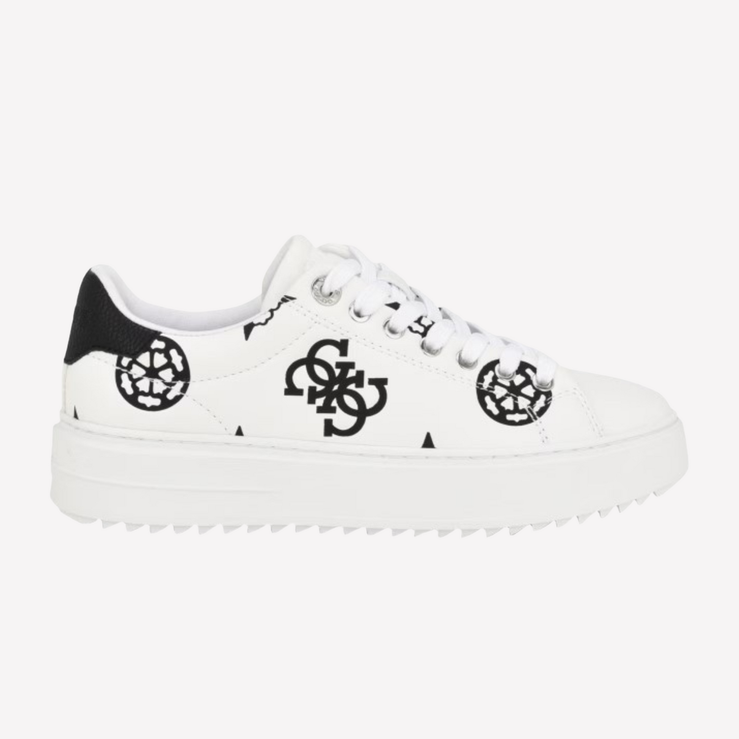 Guess Women Denesa Peony Sneaker - White Logo