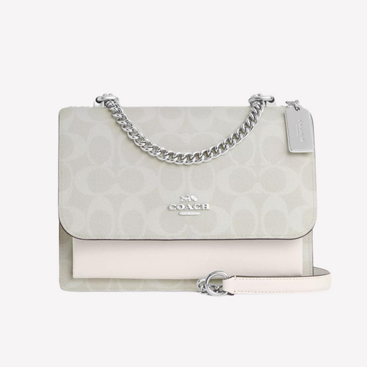 COACH Klare Crossbody - Silver Chalk Glacier White