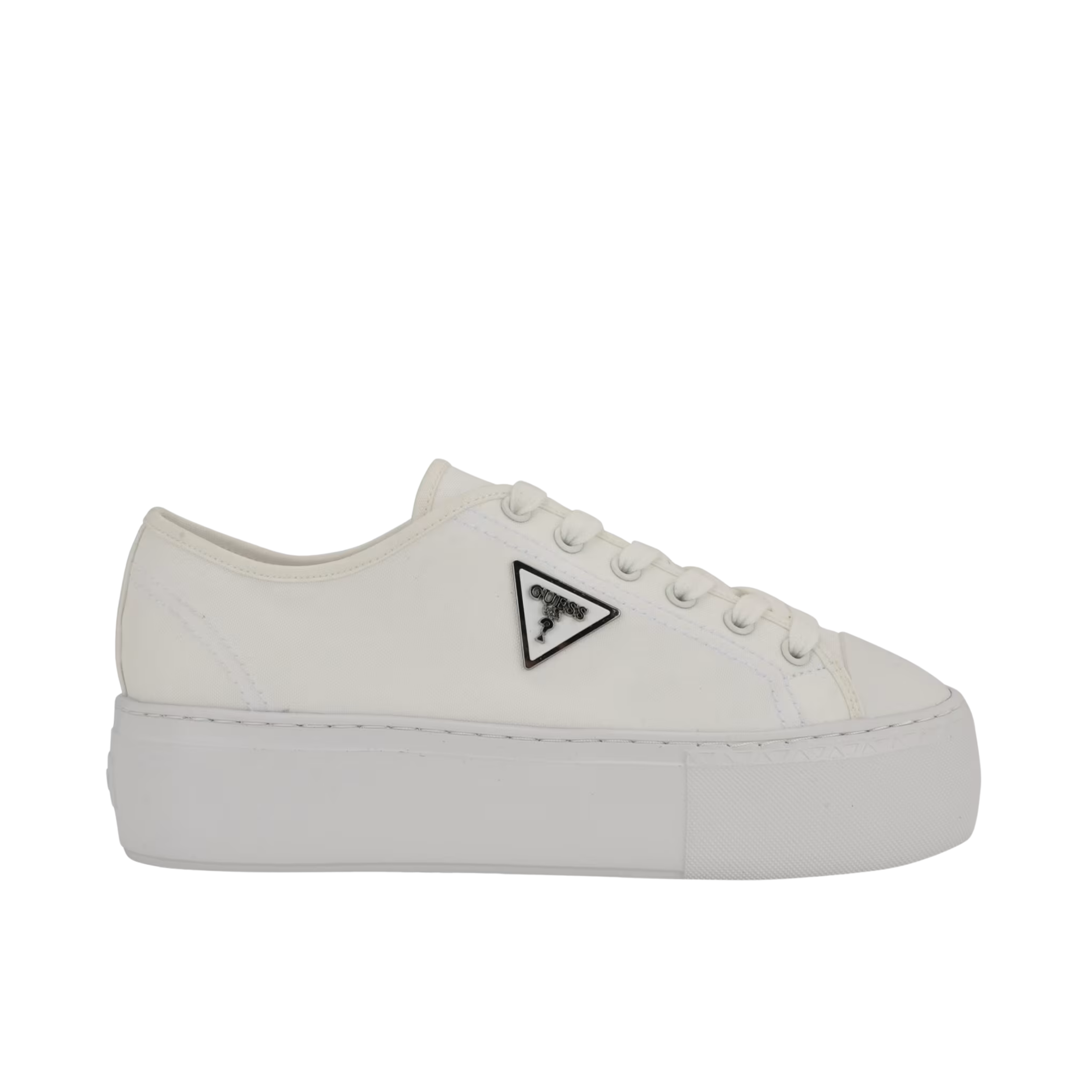Guess Women Joezi Low Top Flatform Sneakers - White