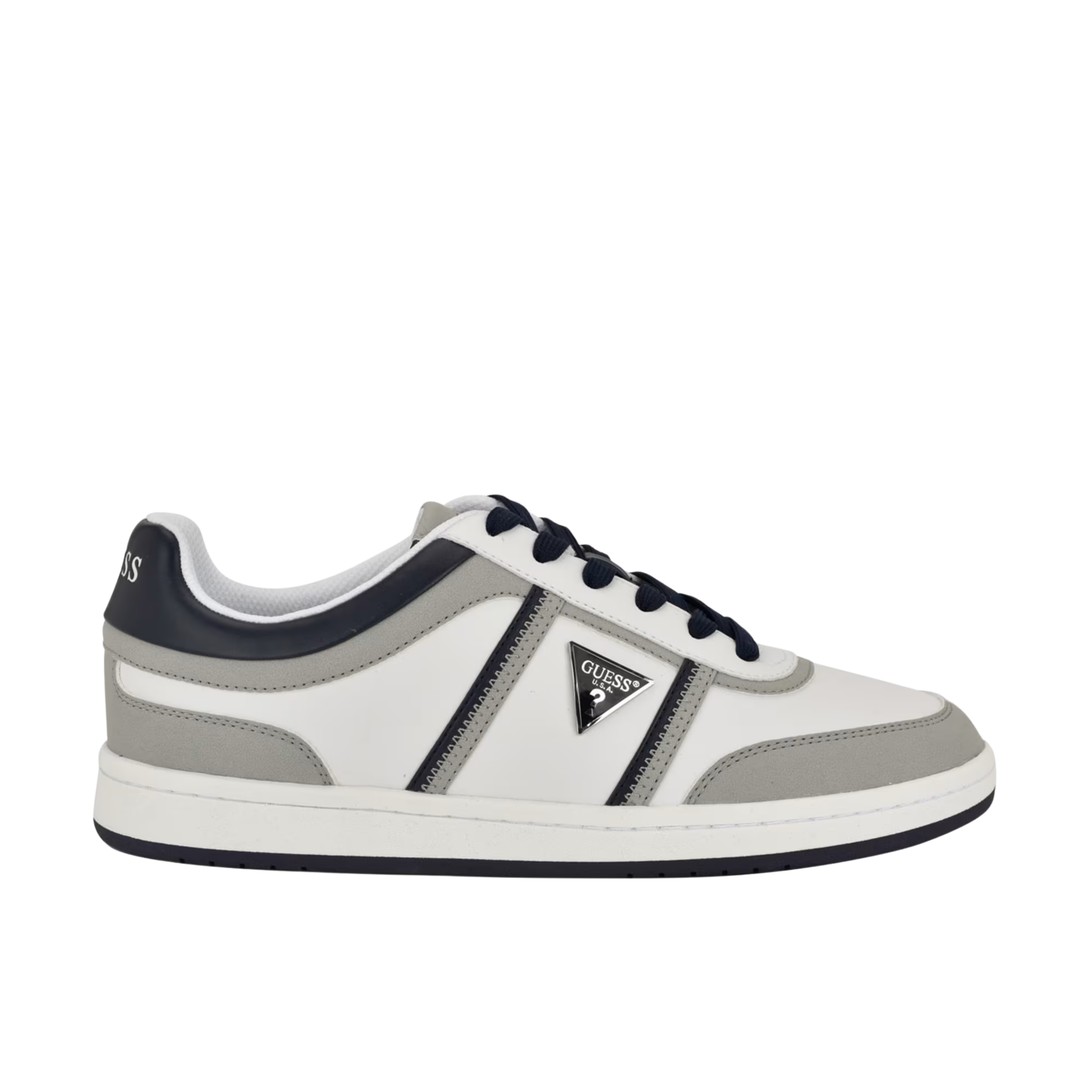 Guess Men Lasen Low Top Sneakers - Medium Grey