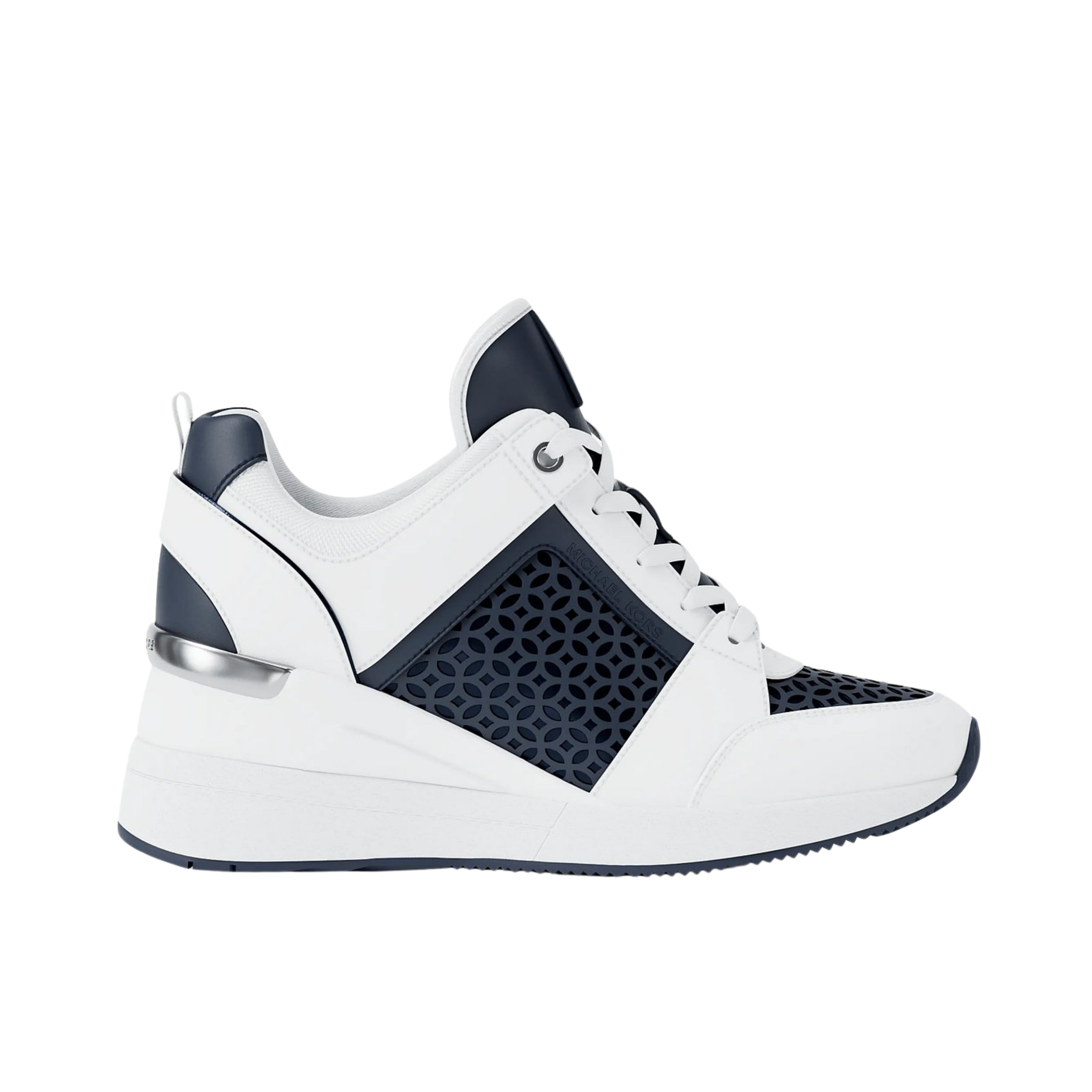 Michael Kors Women Georgie Perforated Trainer - Navy