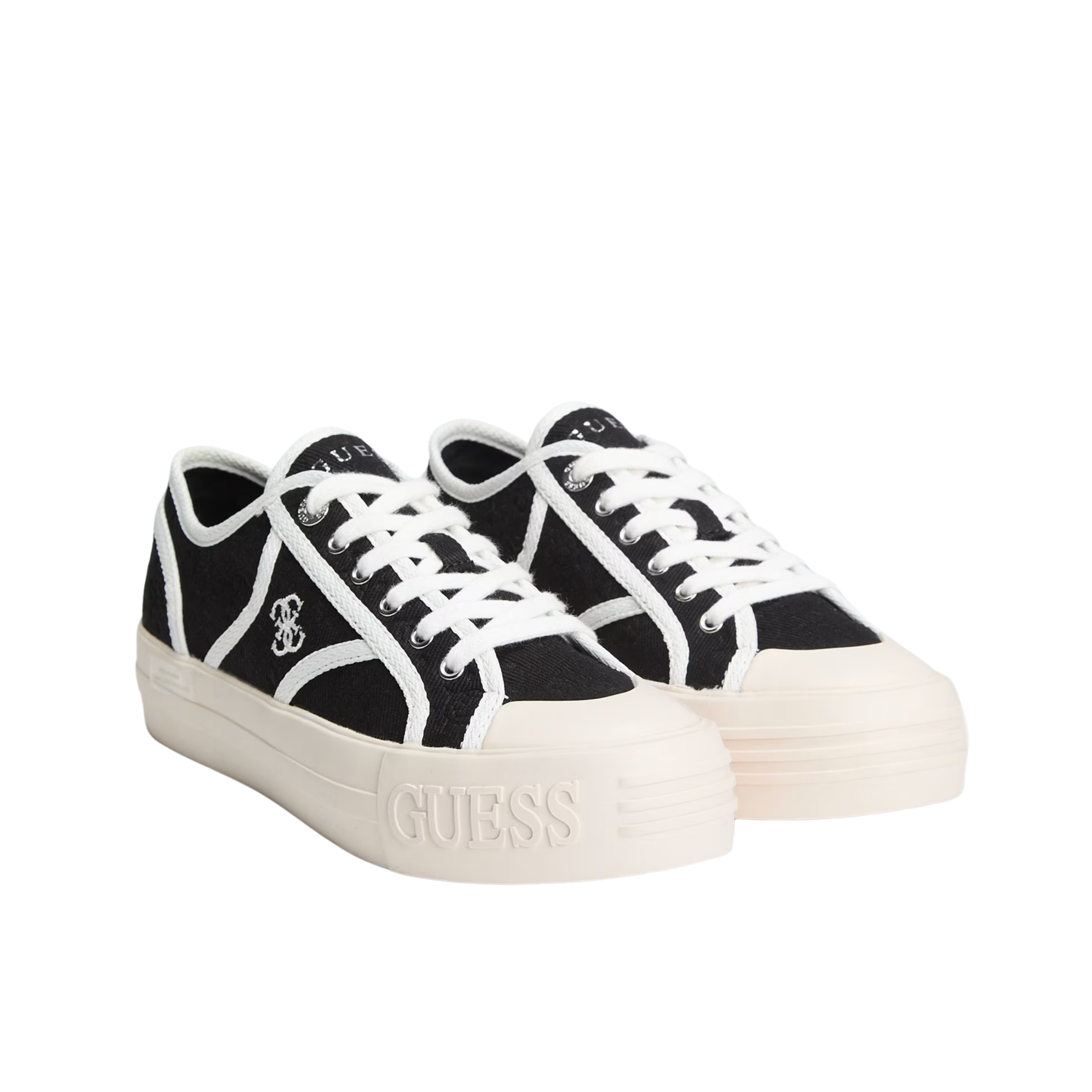 Guess Women Issah logo sneaker - Black