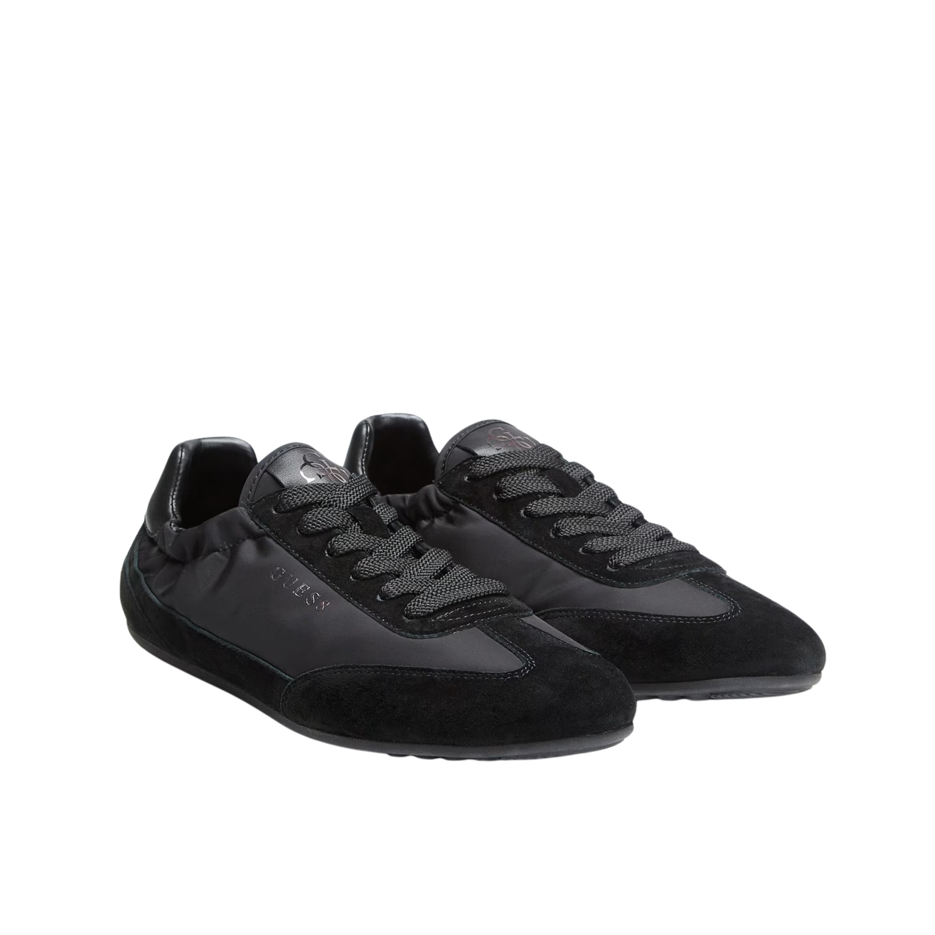 Guess Women Faux Leather Sneakers - Black