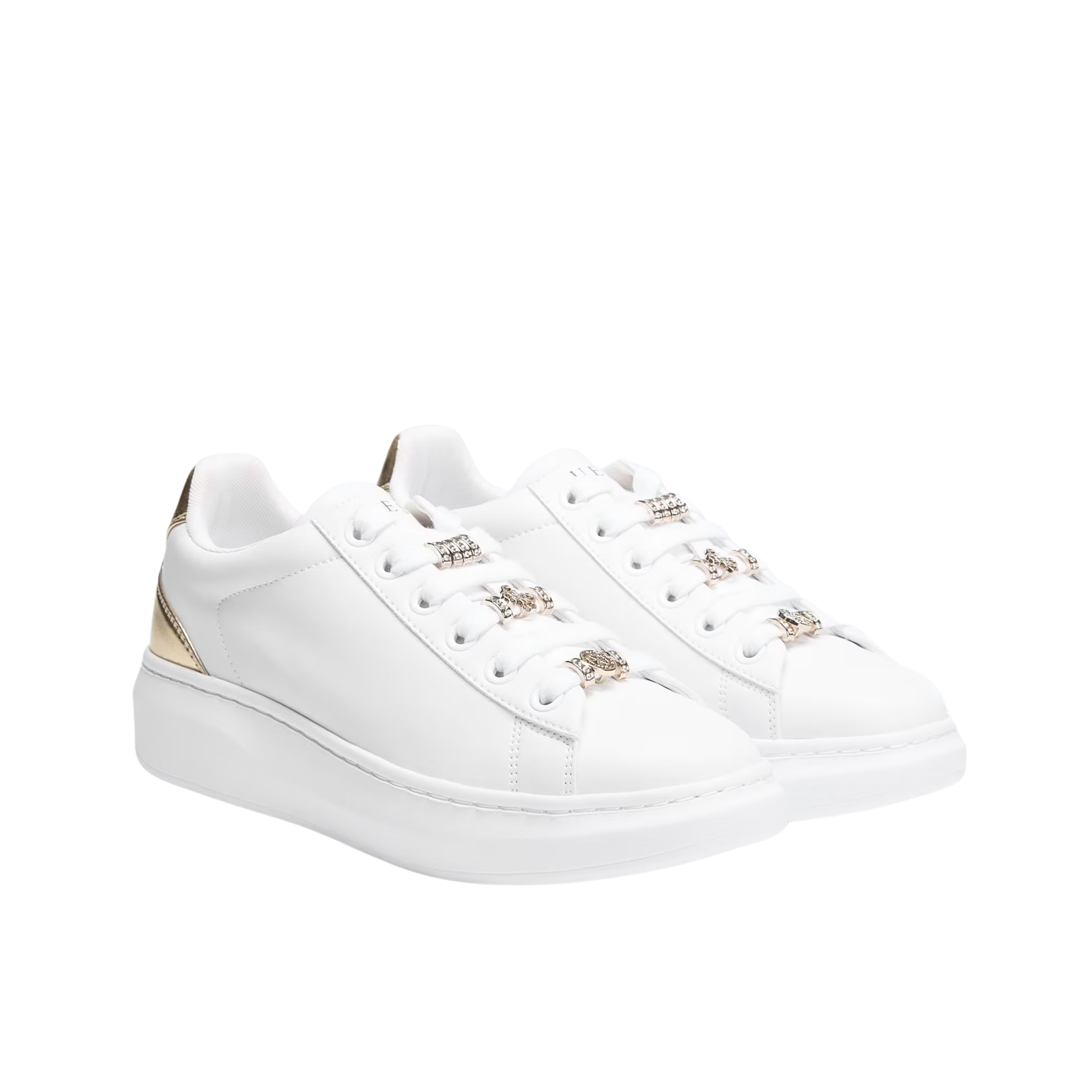 Guess Women Fionia Charms Sneakers - White