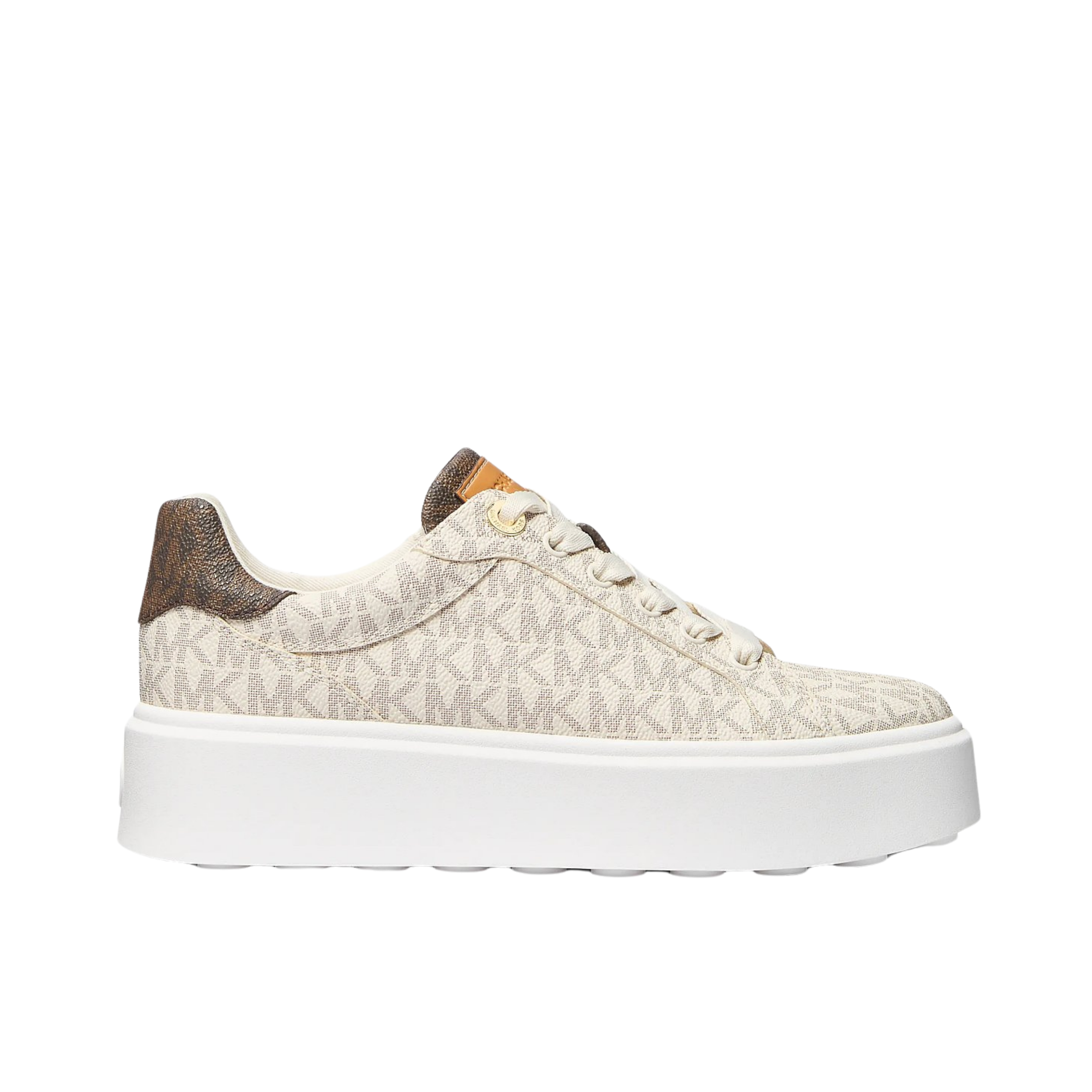 Michael Kors Women Romey Two Tone Logo Platform Sneaker  - Vainilla