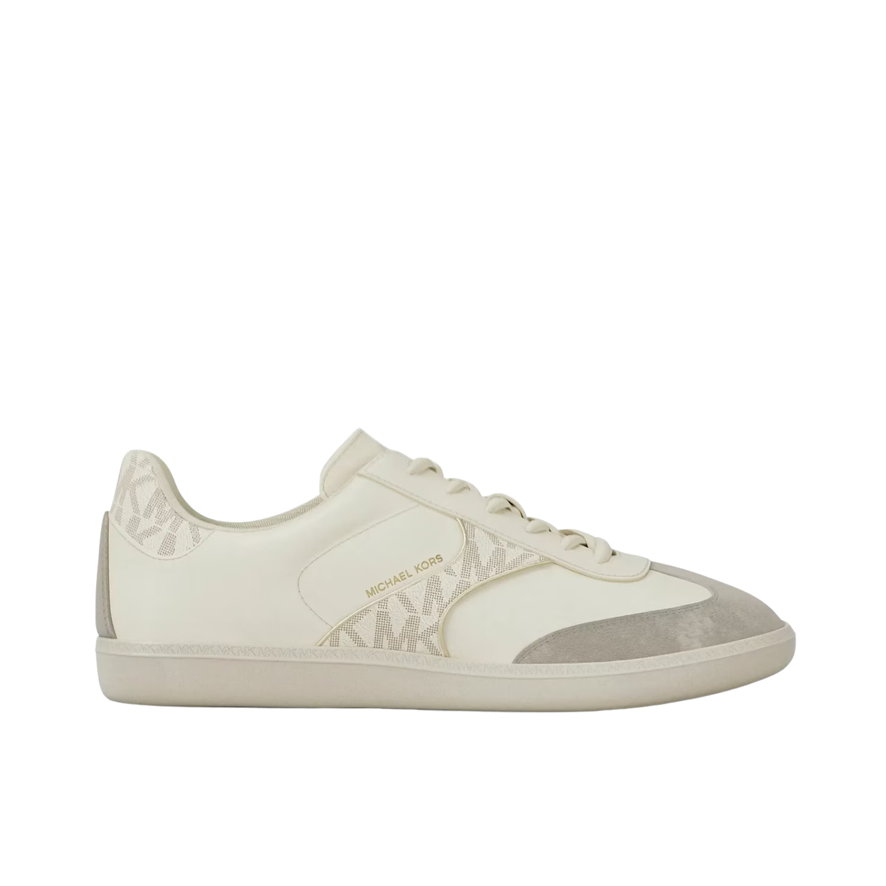 Michael Kors Women Benny Mixed Media Sneaker - Cream