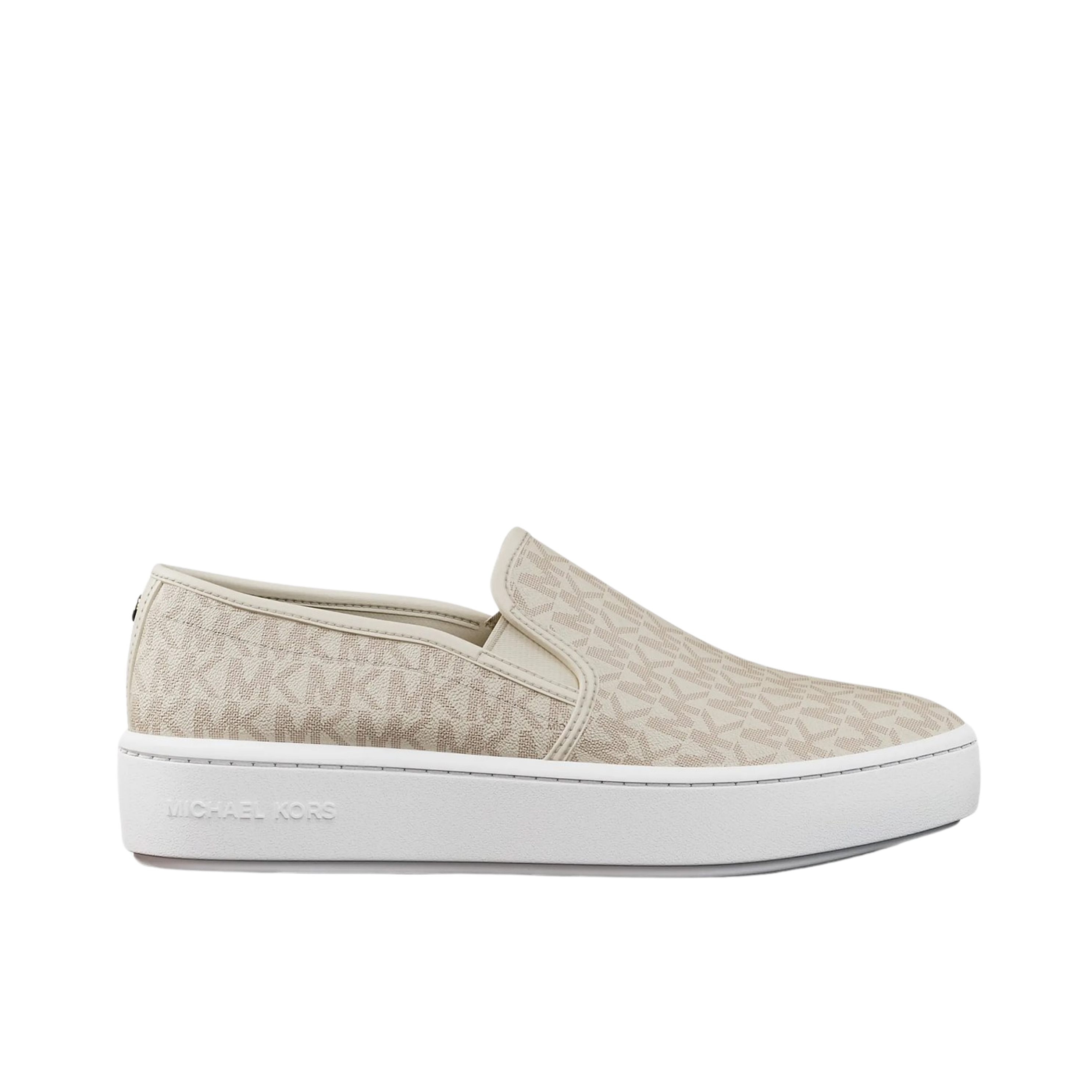 Michael Kors Women Teddi Signature Logo Slip On Sneaker - Van Cream