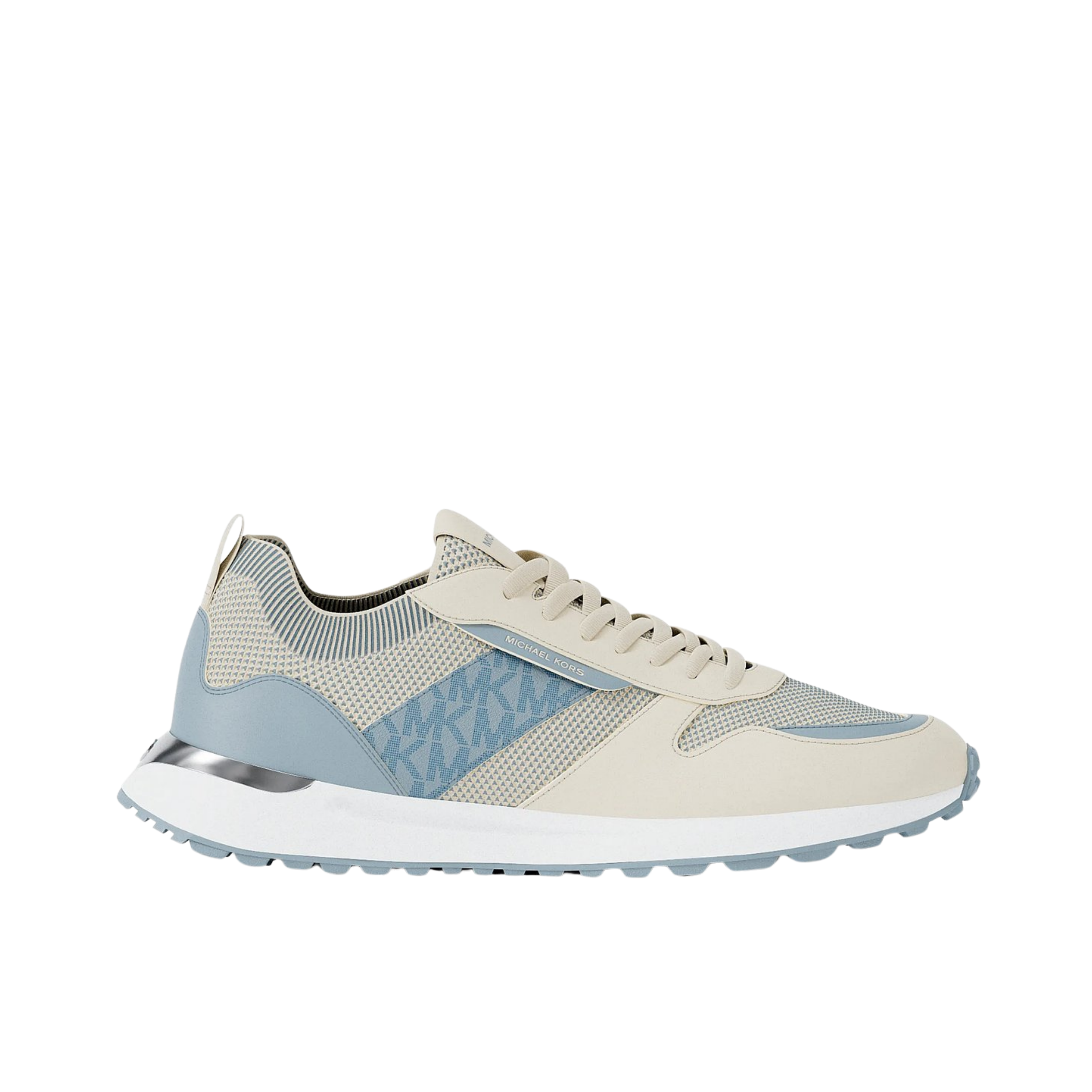 Michael Kors Women Jesse Mixed-Media Trainer - Pale Ocean