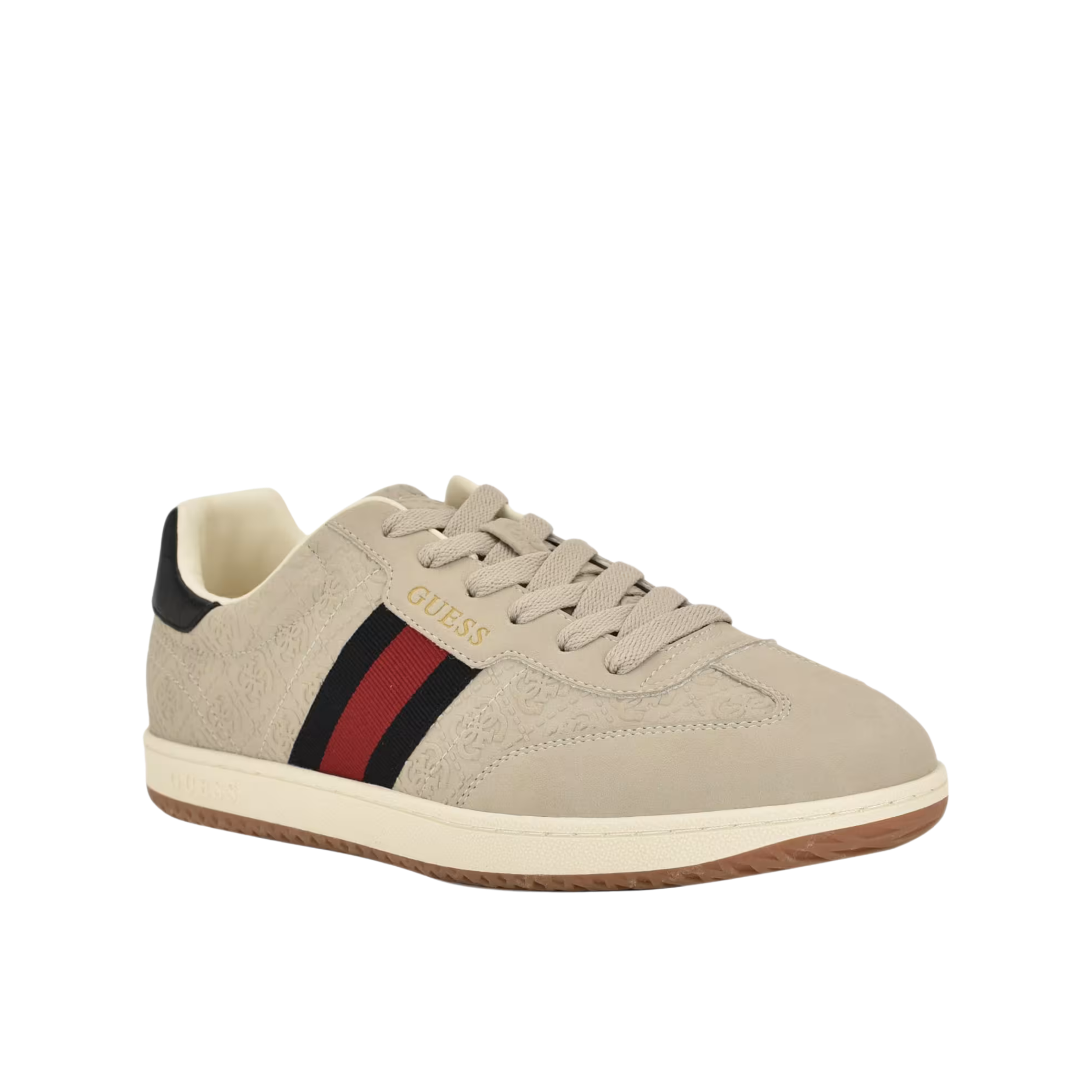 Guess Men Kloane Striped Quattro G Sneakers - Medium Natural 101