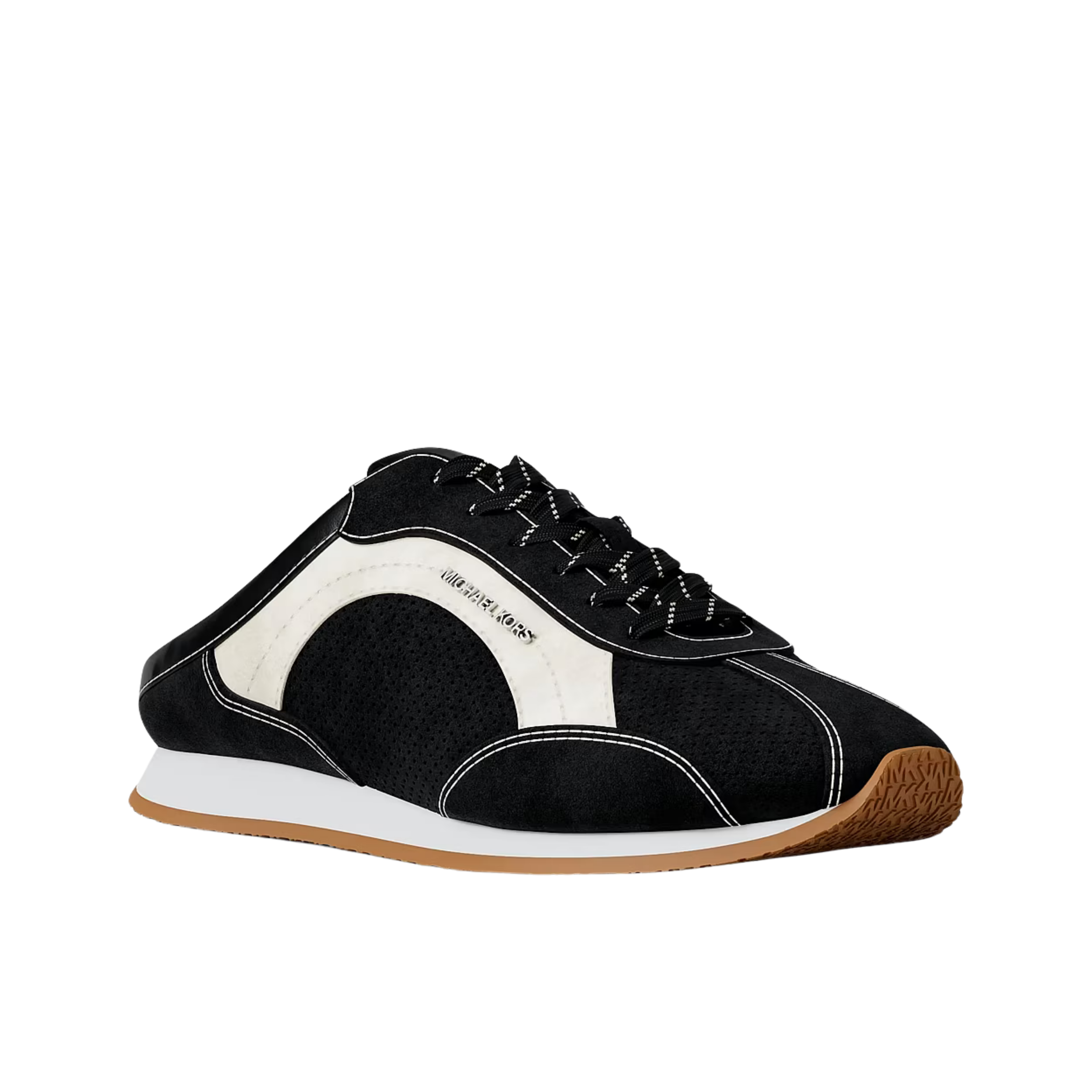 Michael Kors Women Avi Suede Slip On Sneaker - Black