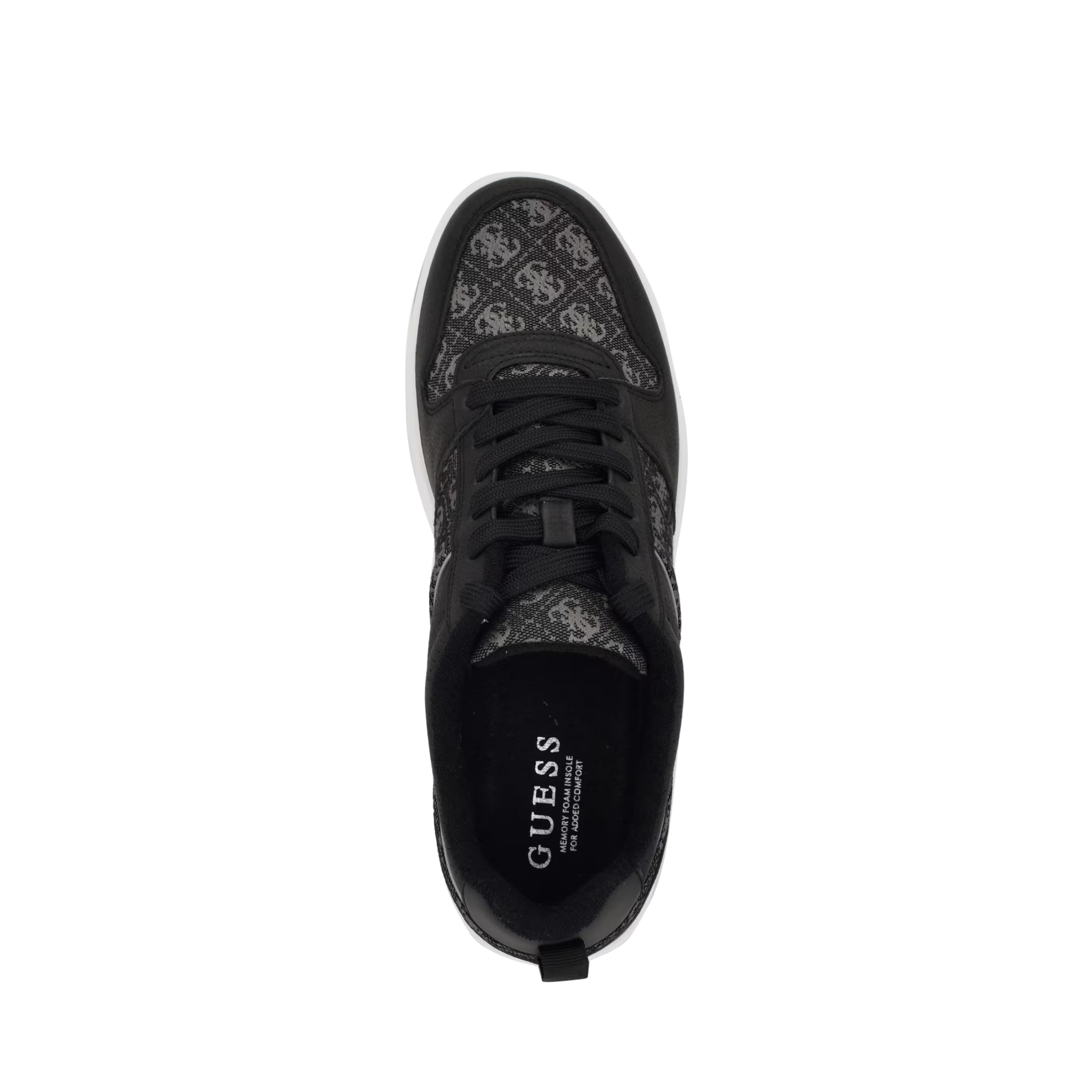 Guess Men Tryon Paneled Sneakers - Black Leather