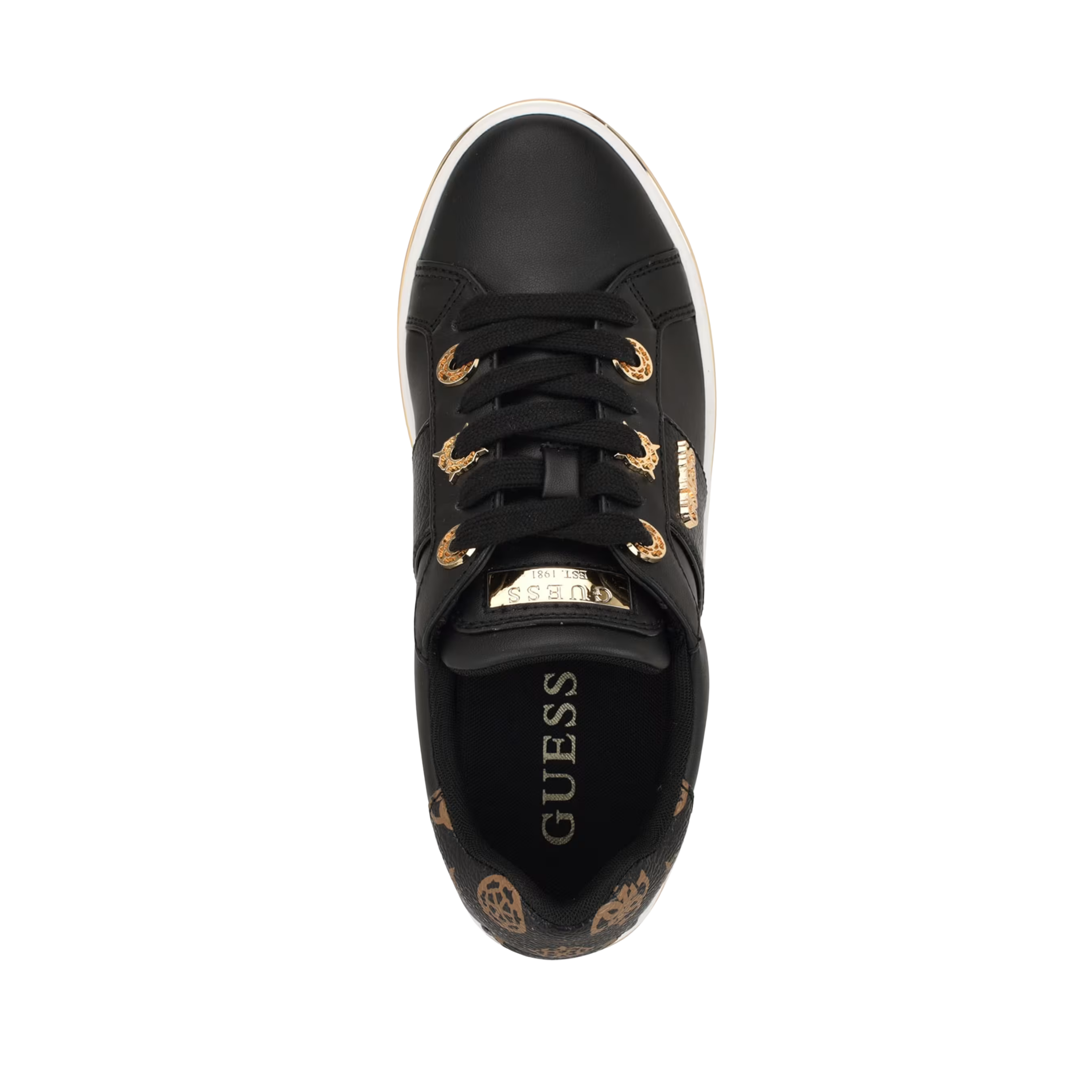 Guess Women Stew 4G logo sneaker - Black